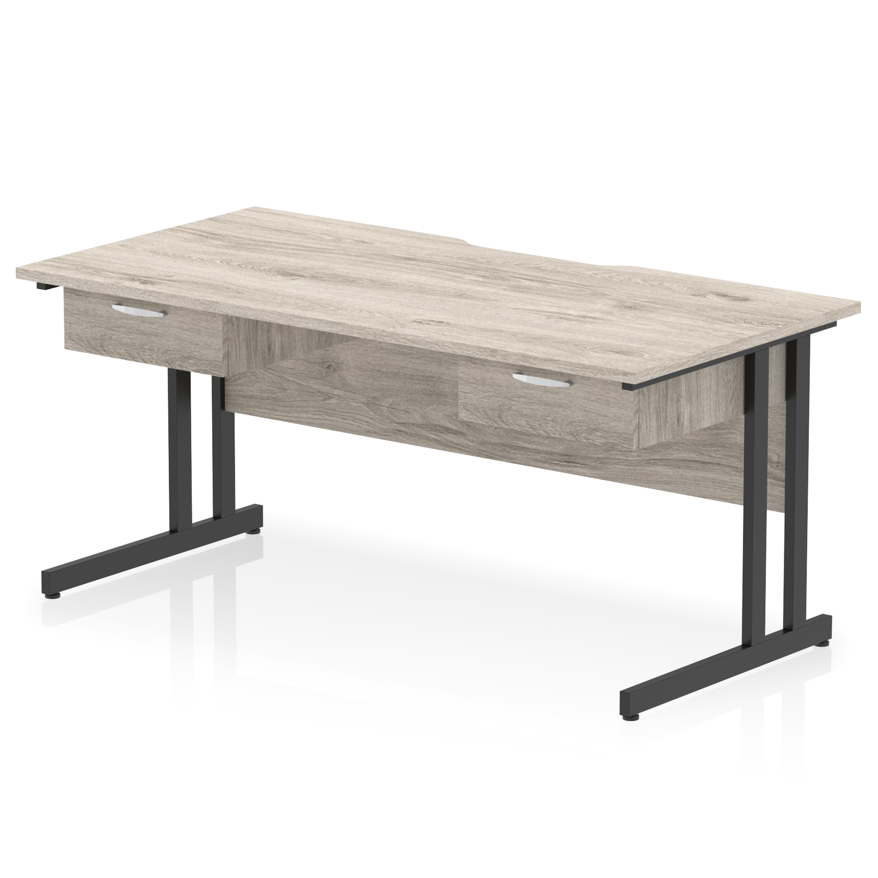Grey Oak / Black Frame