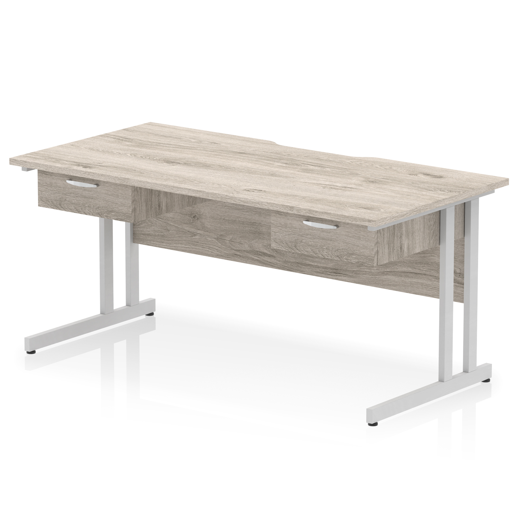 Grey Oak / Silver Frame