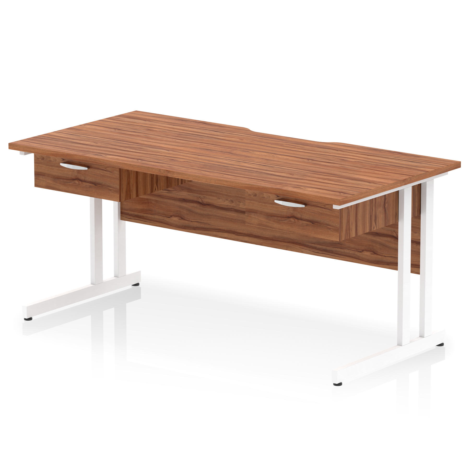 Walnut / White Frame
