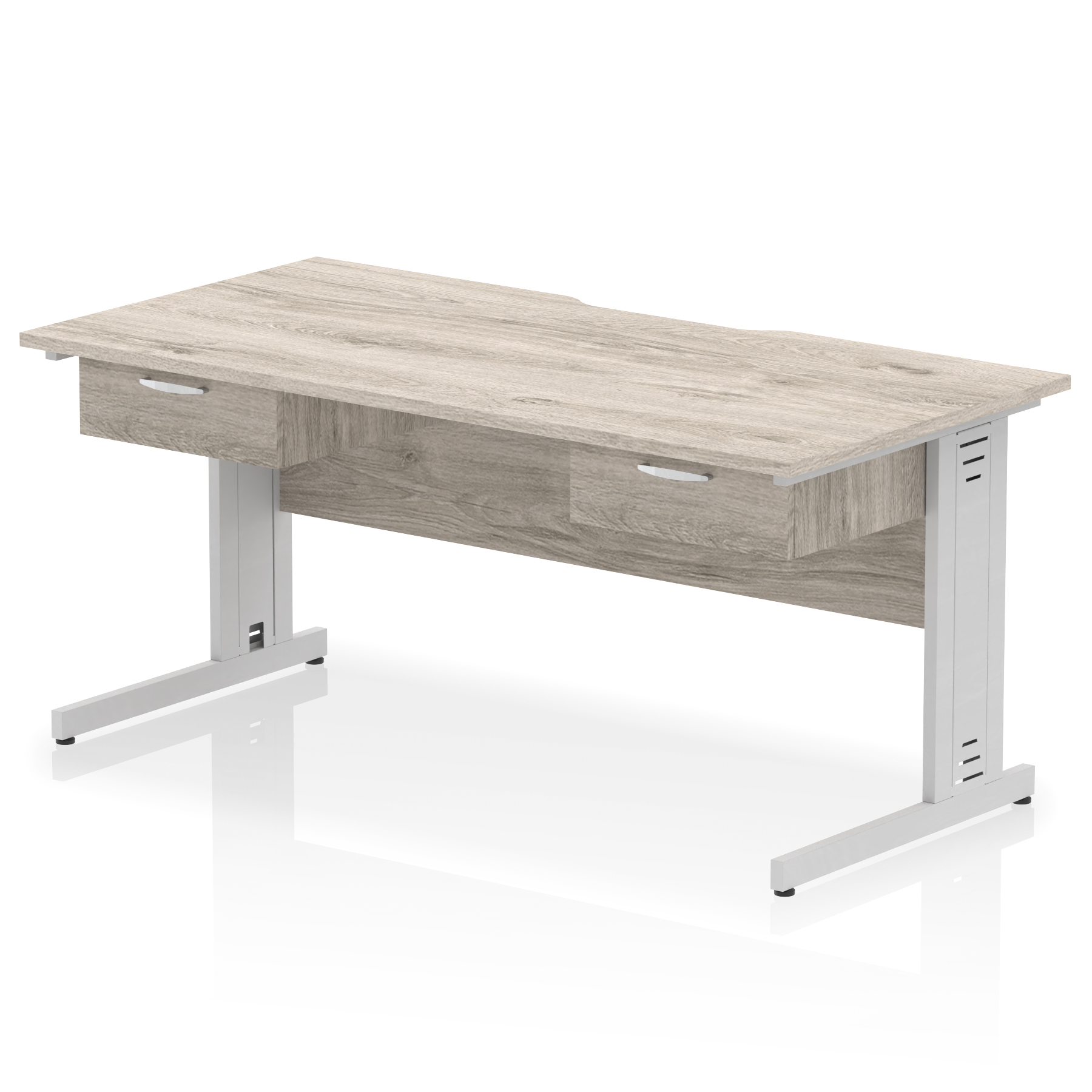 Grey Oak / Silver Frame