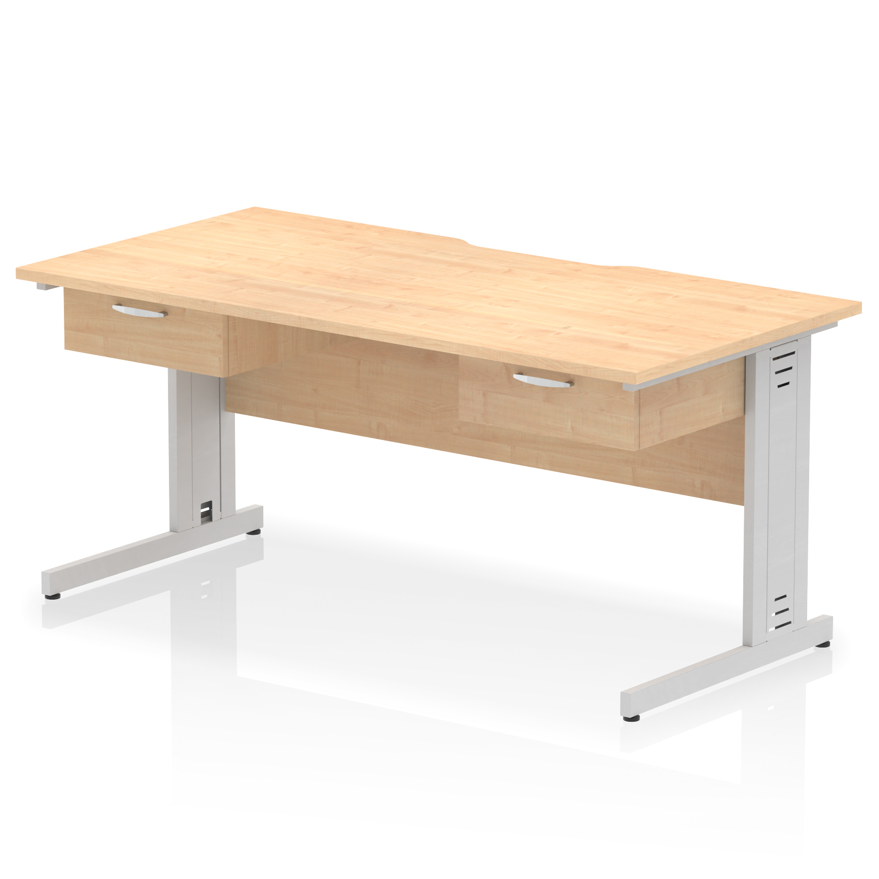 Maple / Silver Frame