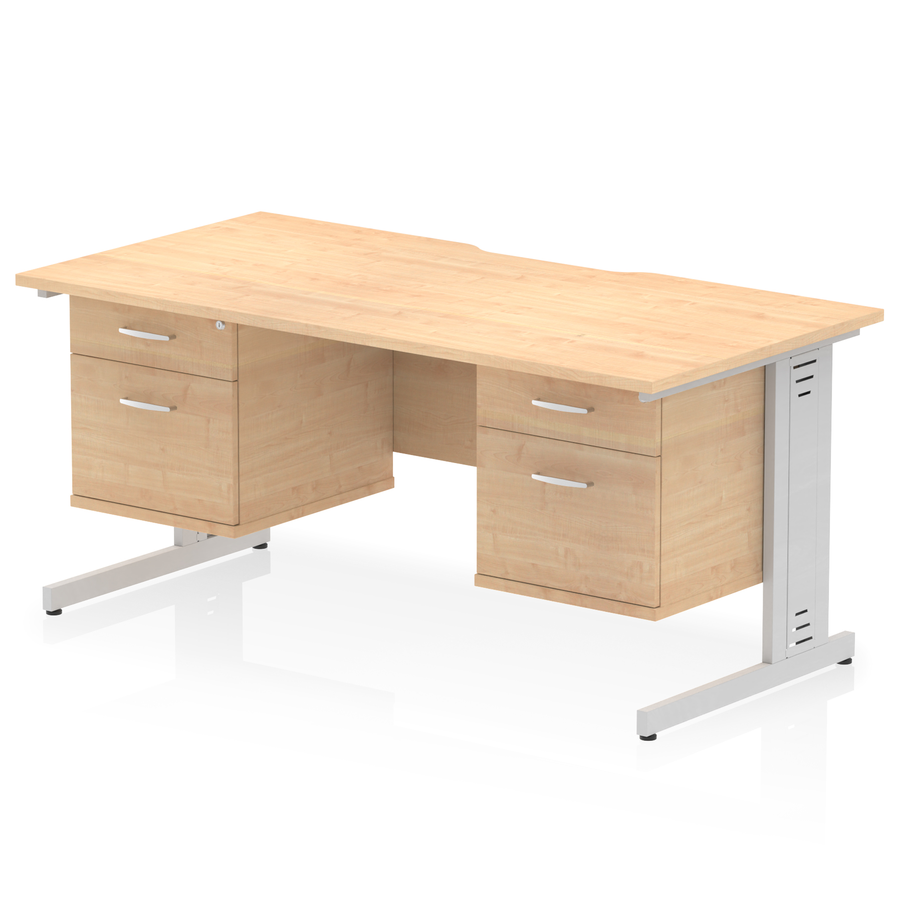 Maple / Silver Frame