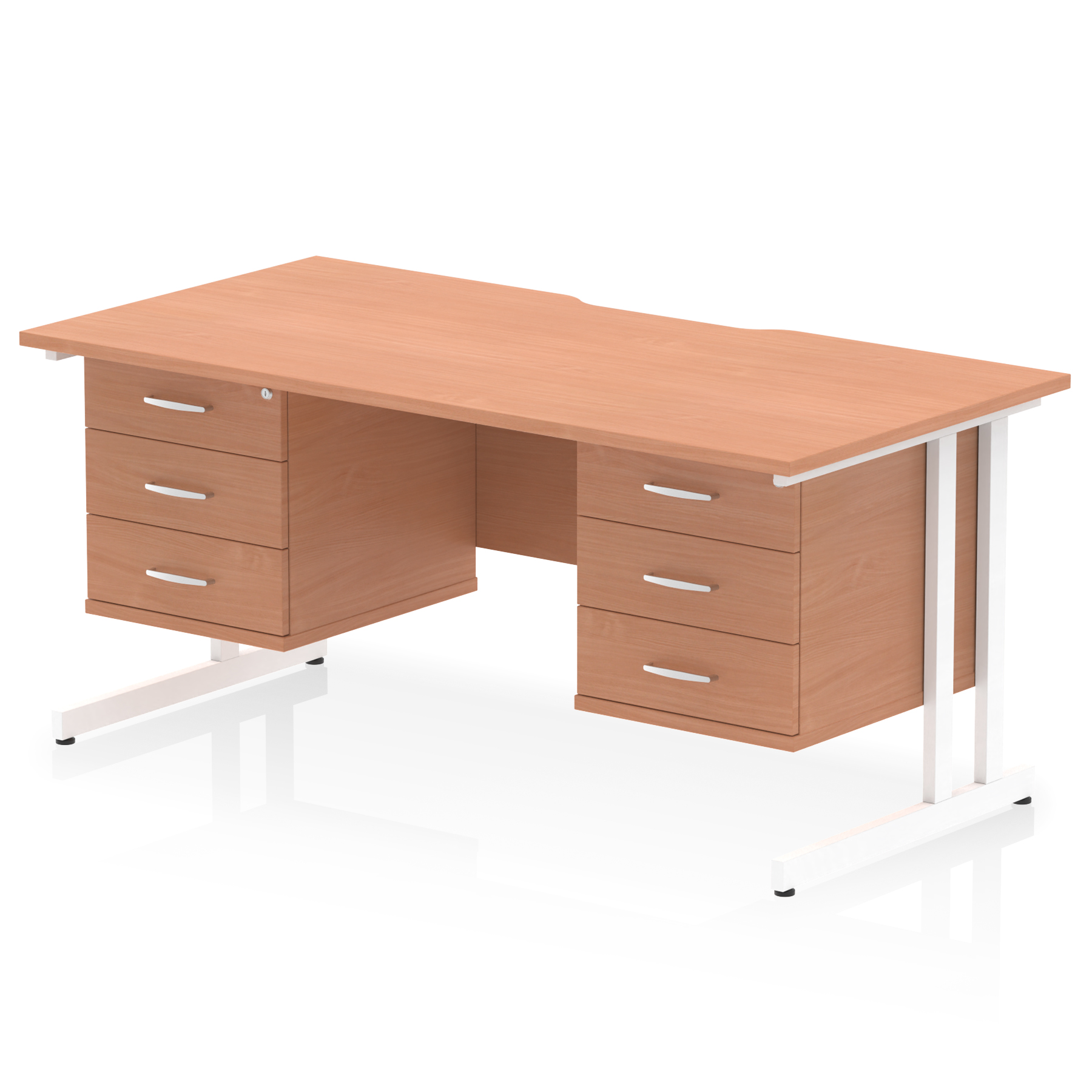 Beech / White Frame