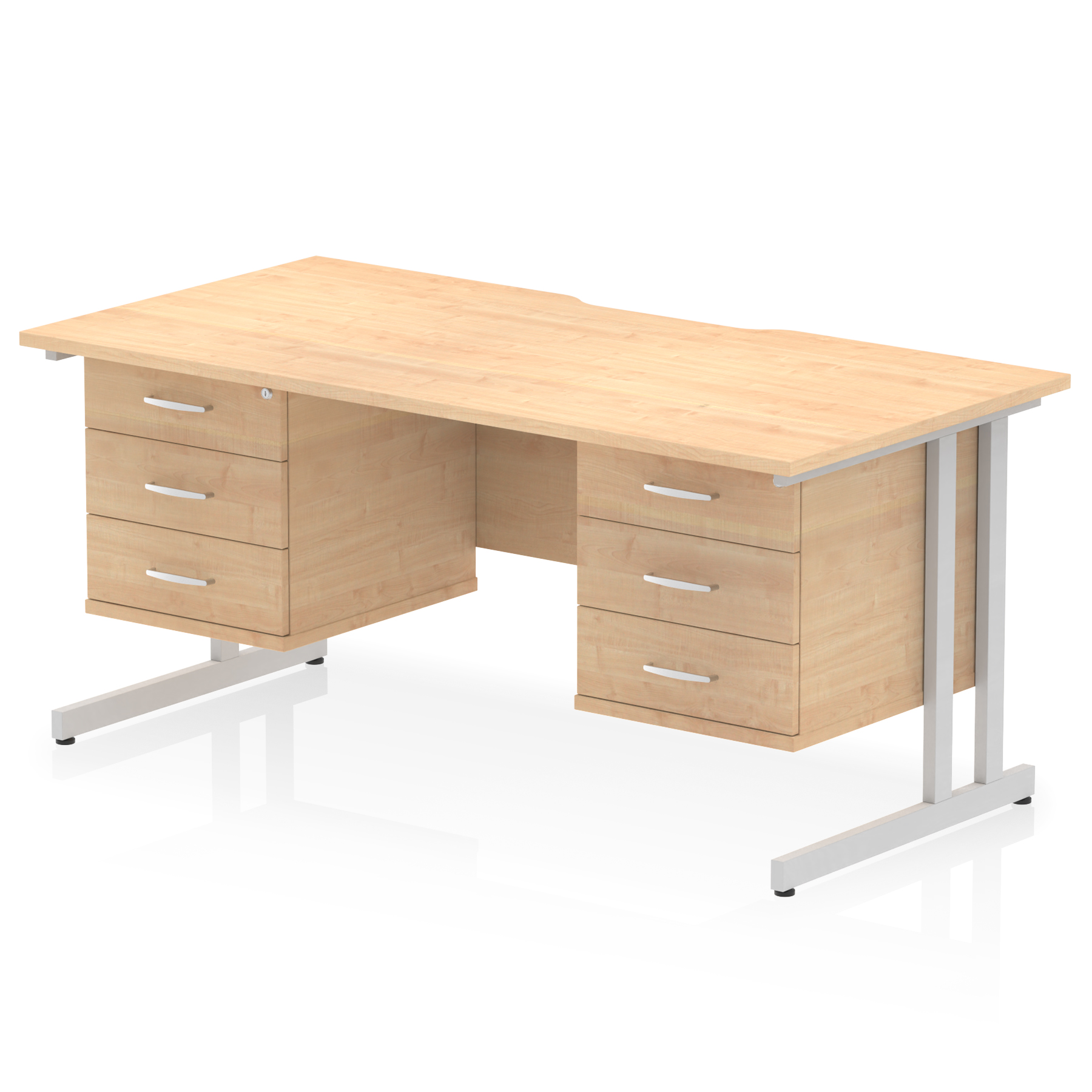 Maple / Silver Frame