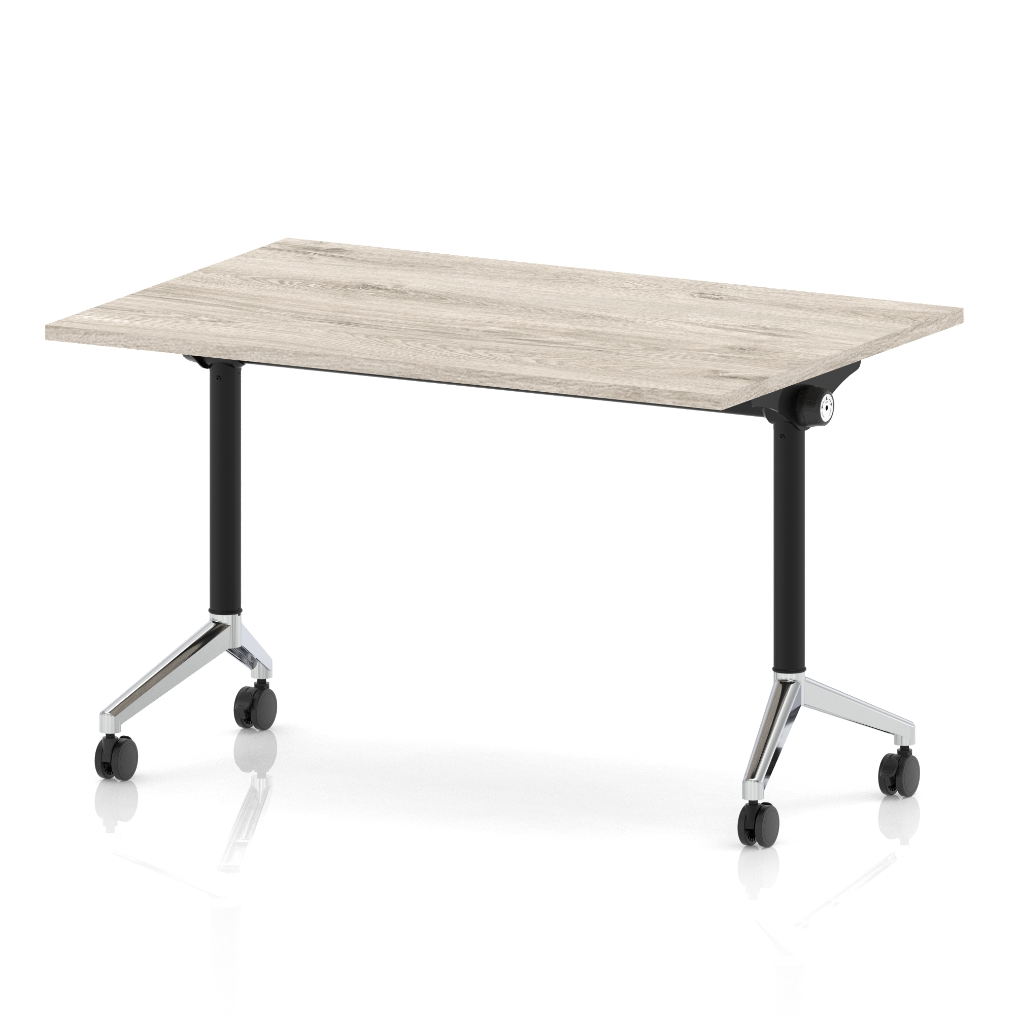 Grey Oak / Chrome Frame
