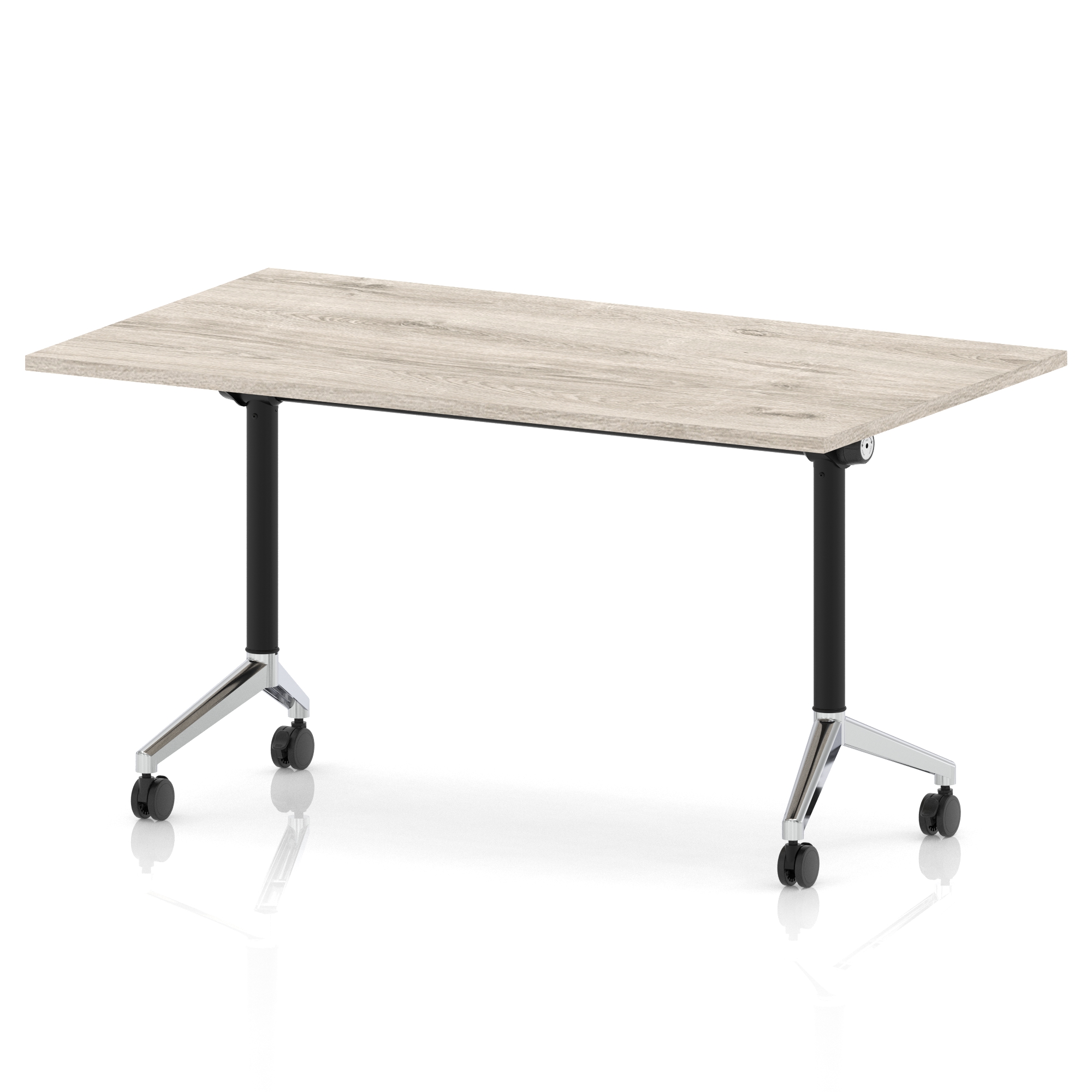Grey Oak / Chrome Frame