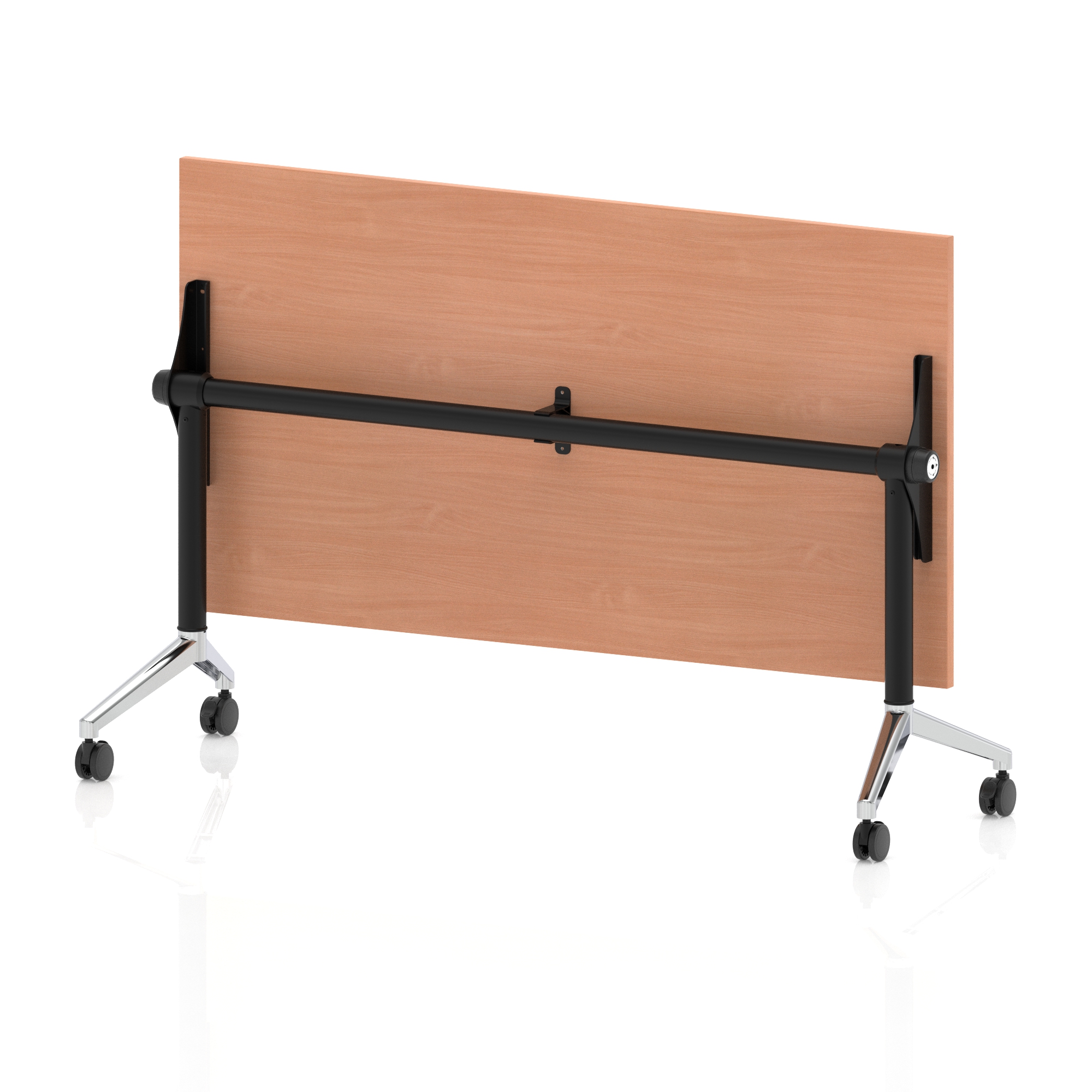 Beech / Chrome Frame