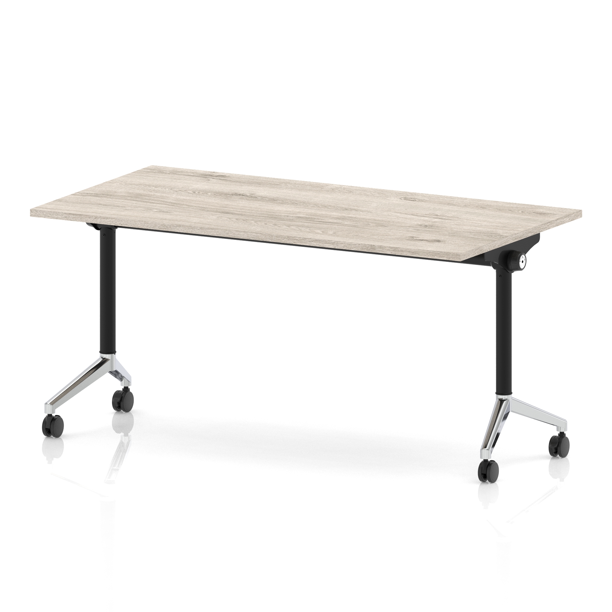 Grey Oak / Chrome Frame