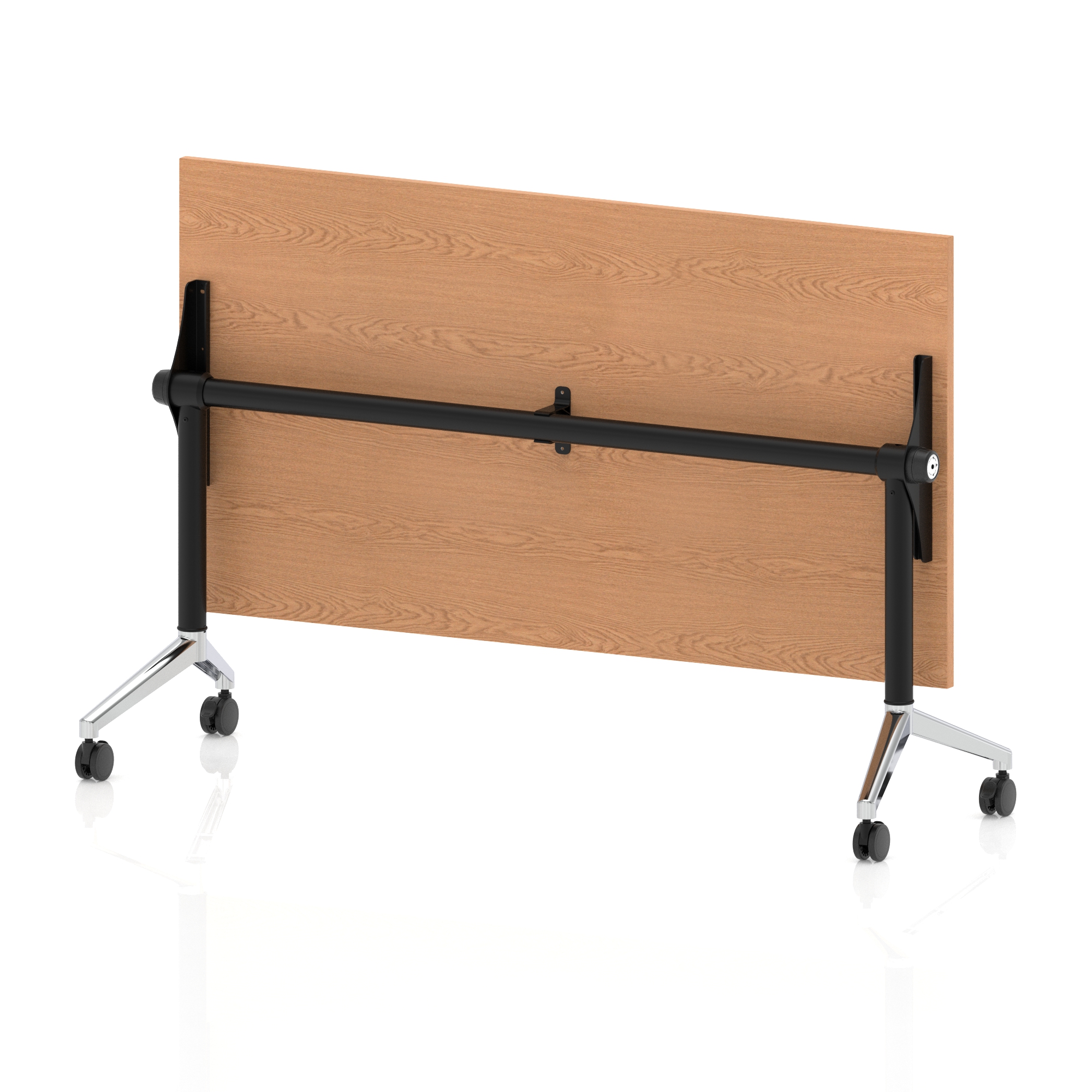 Oak / Chrome Frame