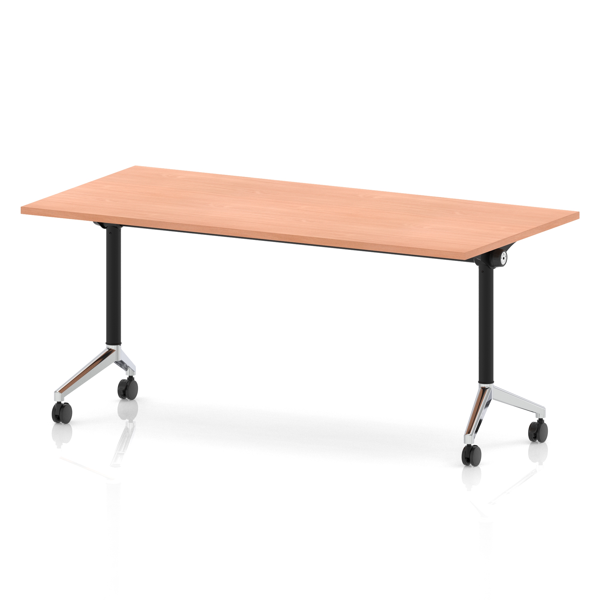 Beech / Chrome Frame