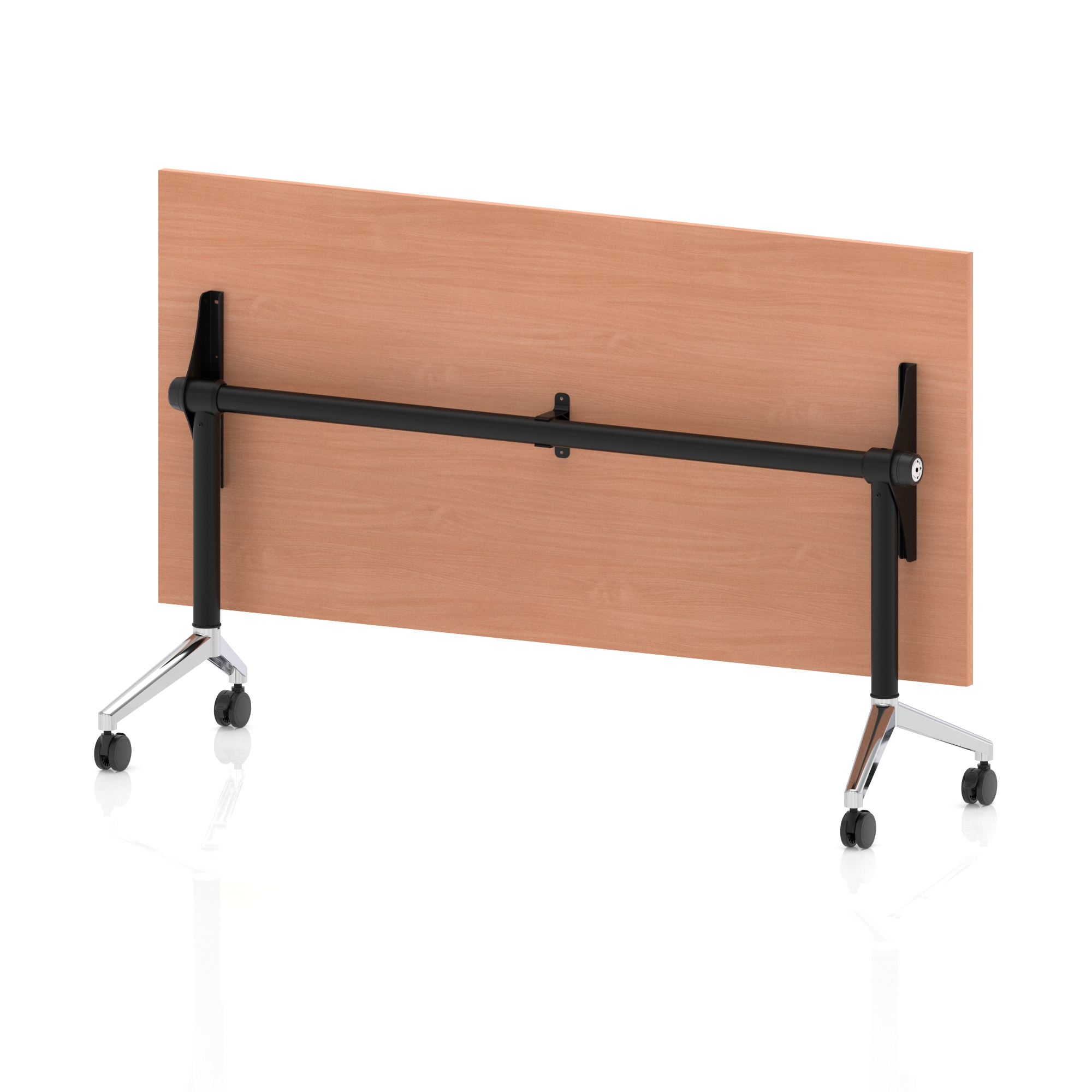 Beech / Chrome Frame