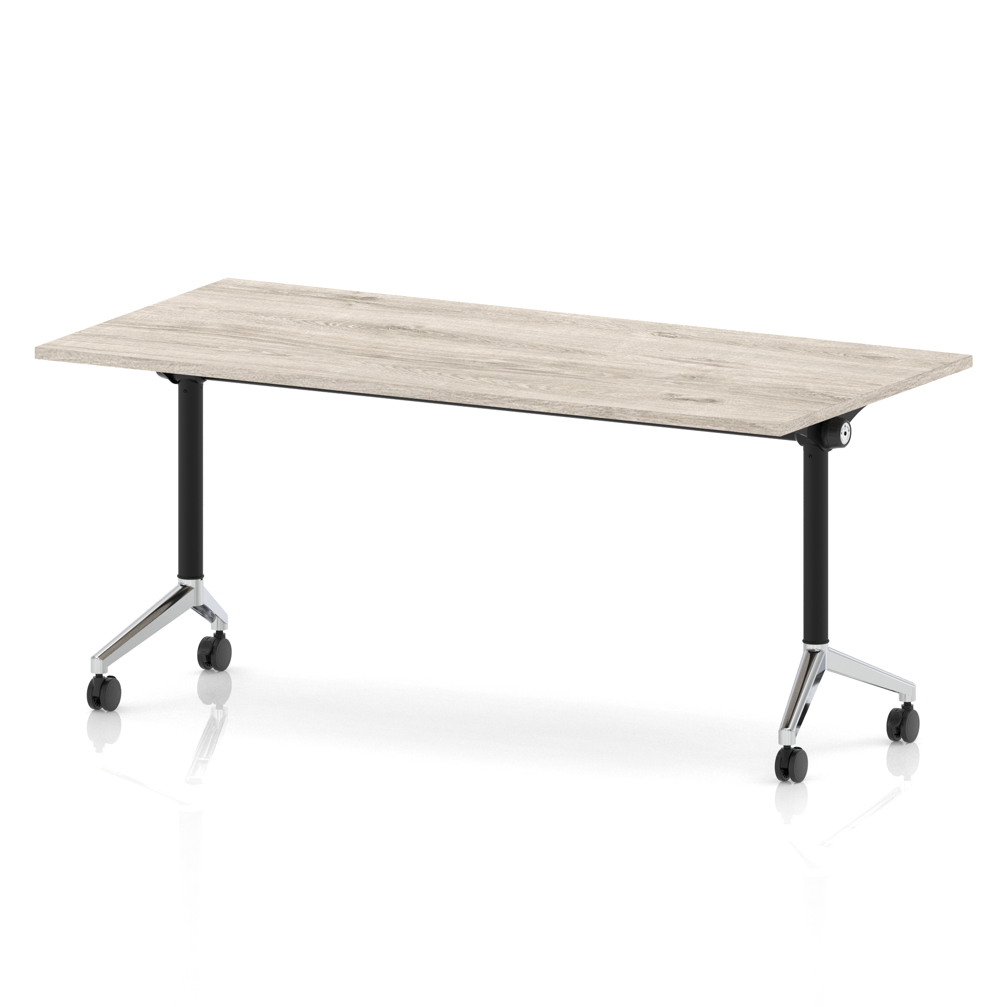 Grey Oak / Chrome Frame