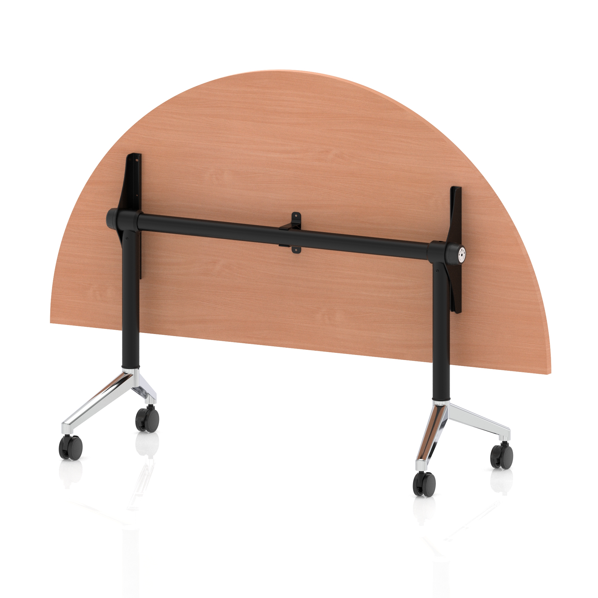 Beech / Chrome Frame