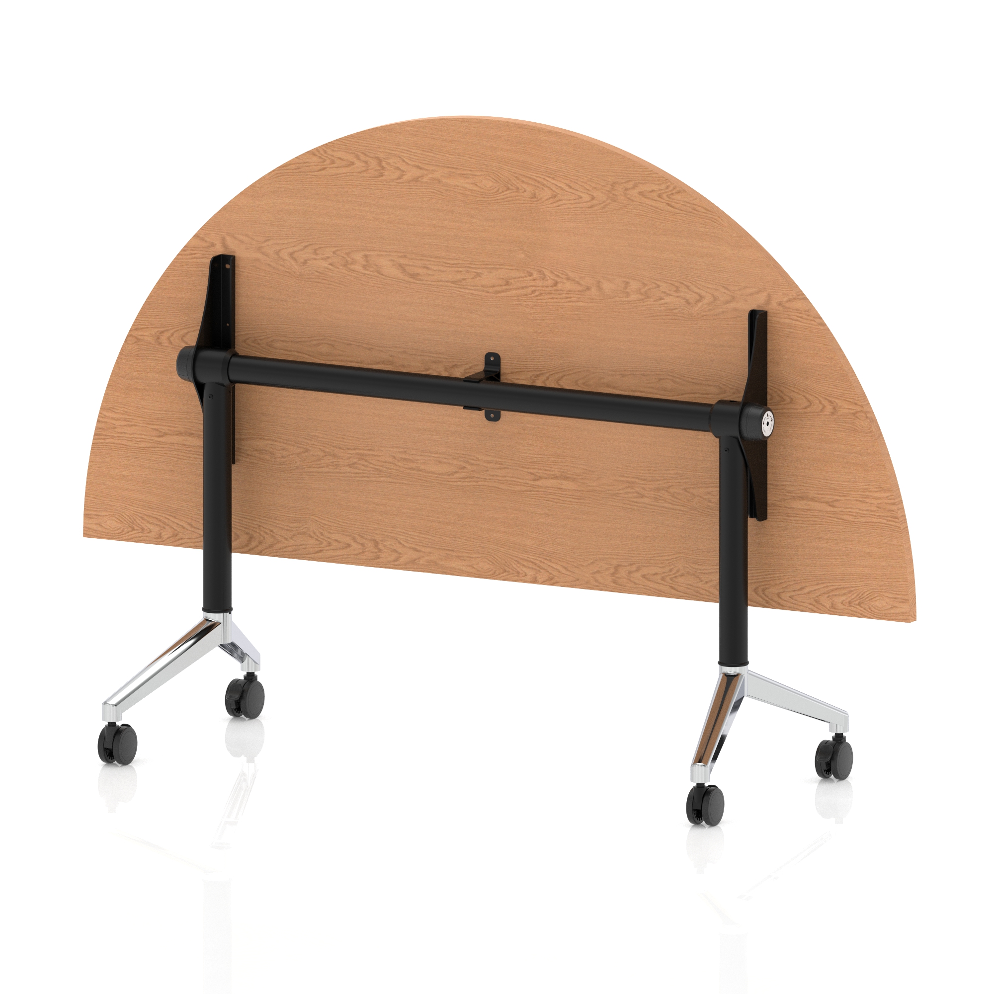 Oak / Chrome Frame