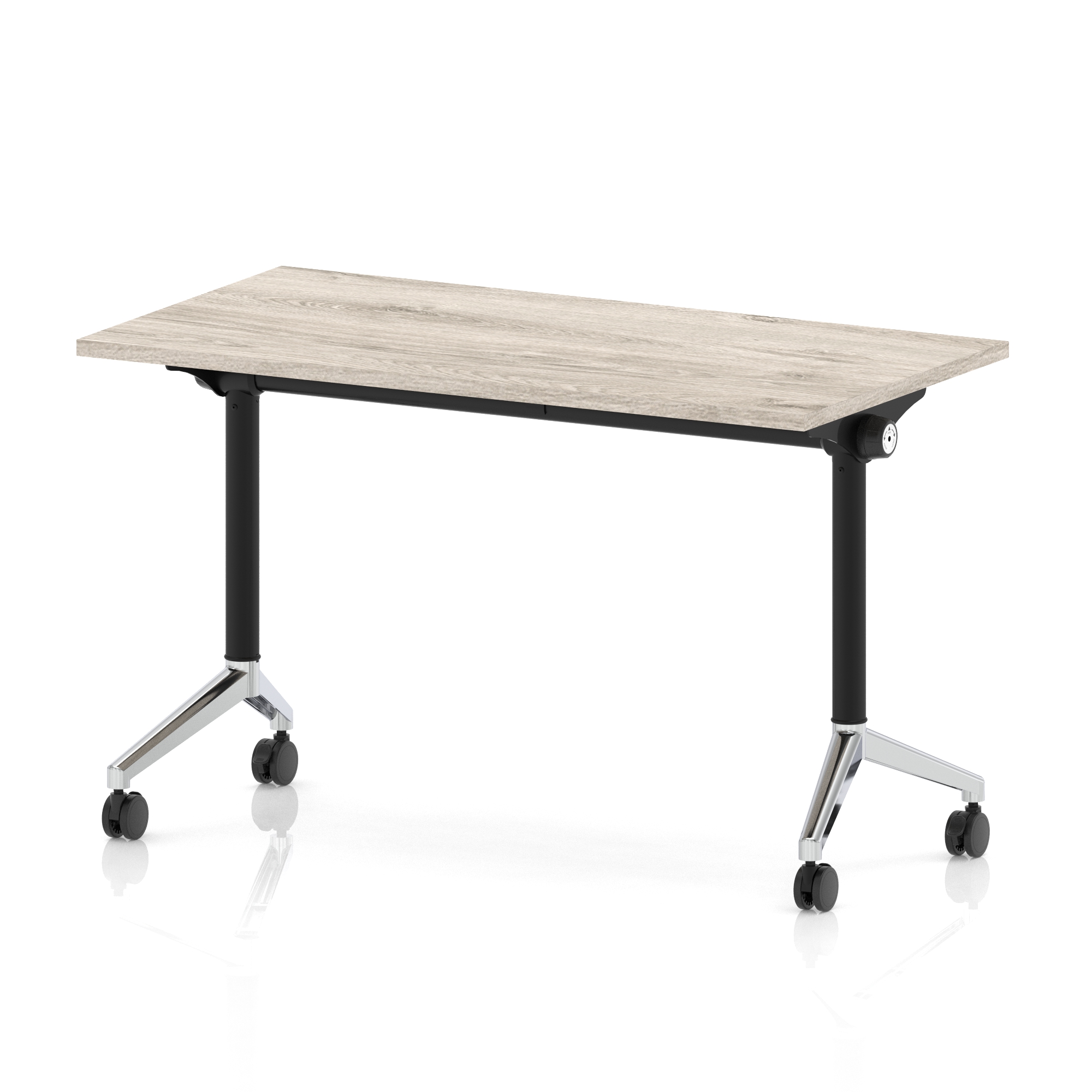 Grey Oak / Chrome Frame