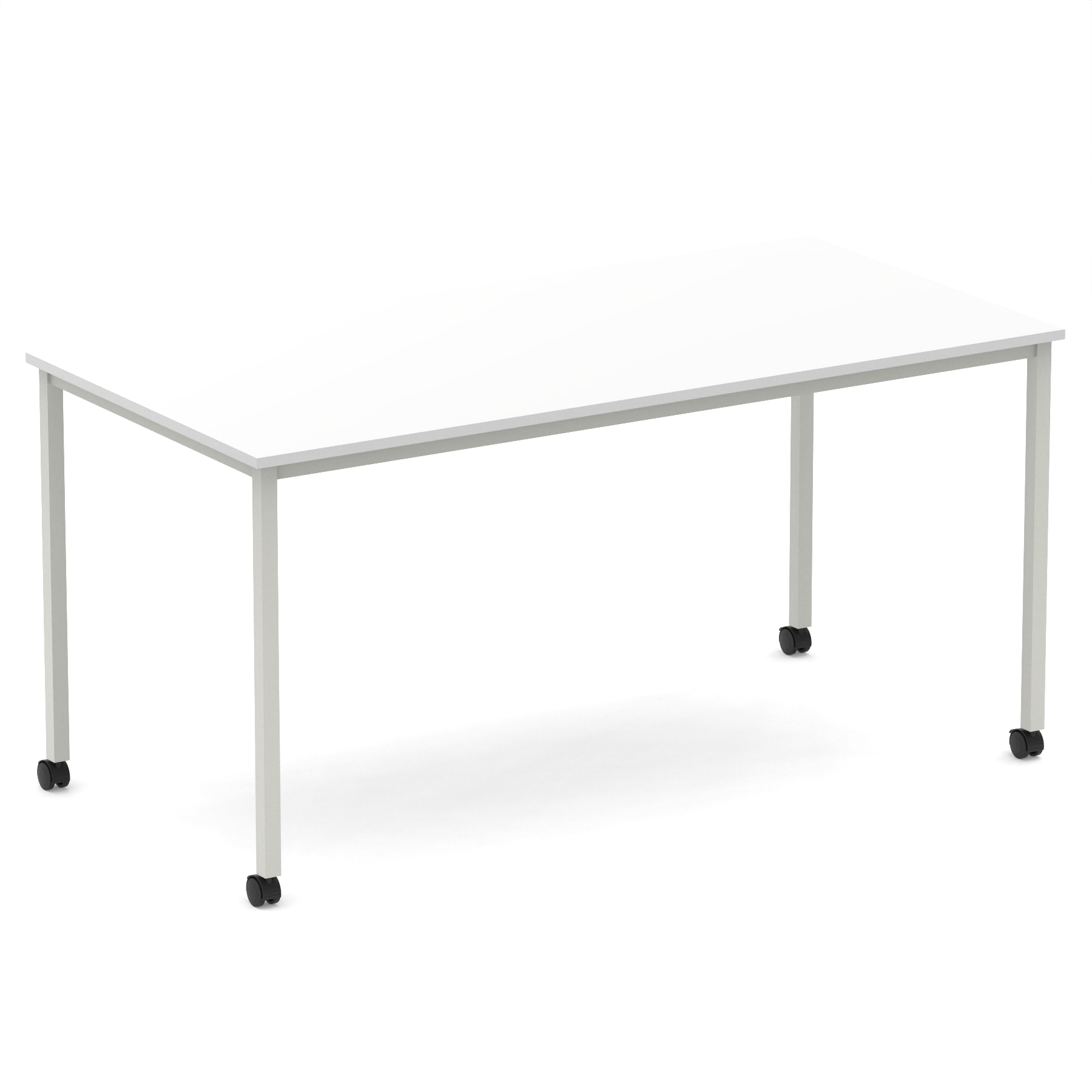 White / Silver Frame