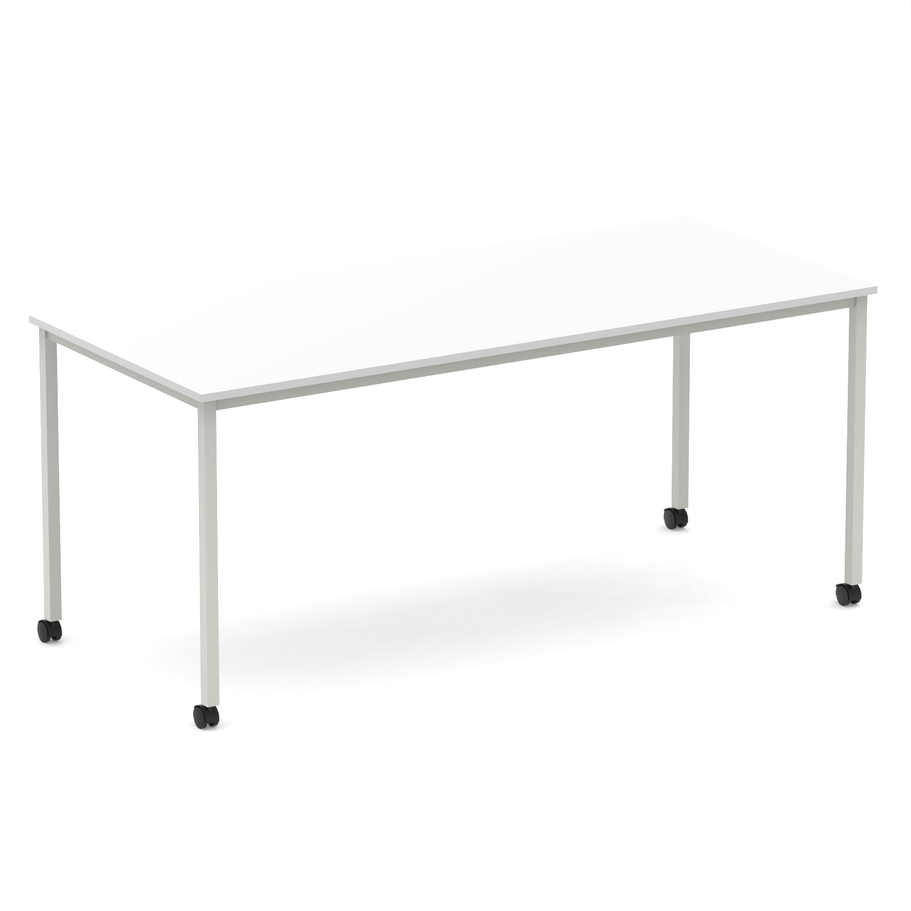 White / Silver Frame