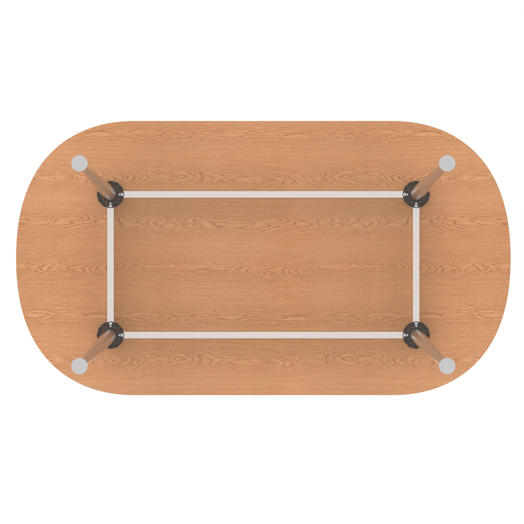 Oak / Silver Frame