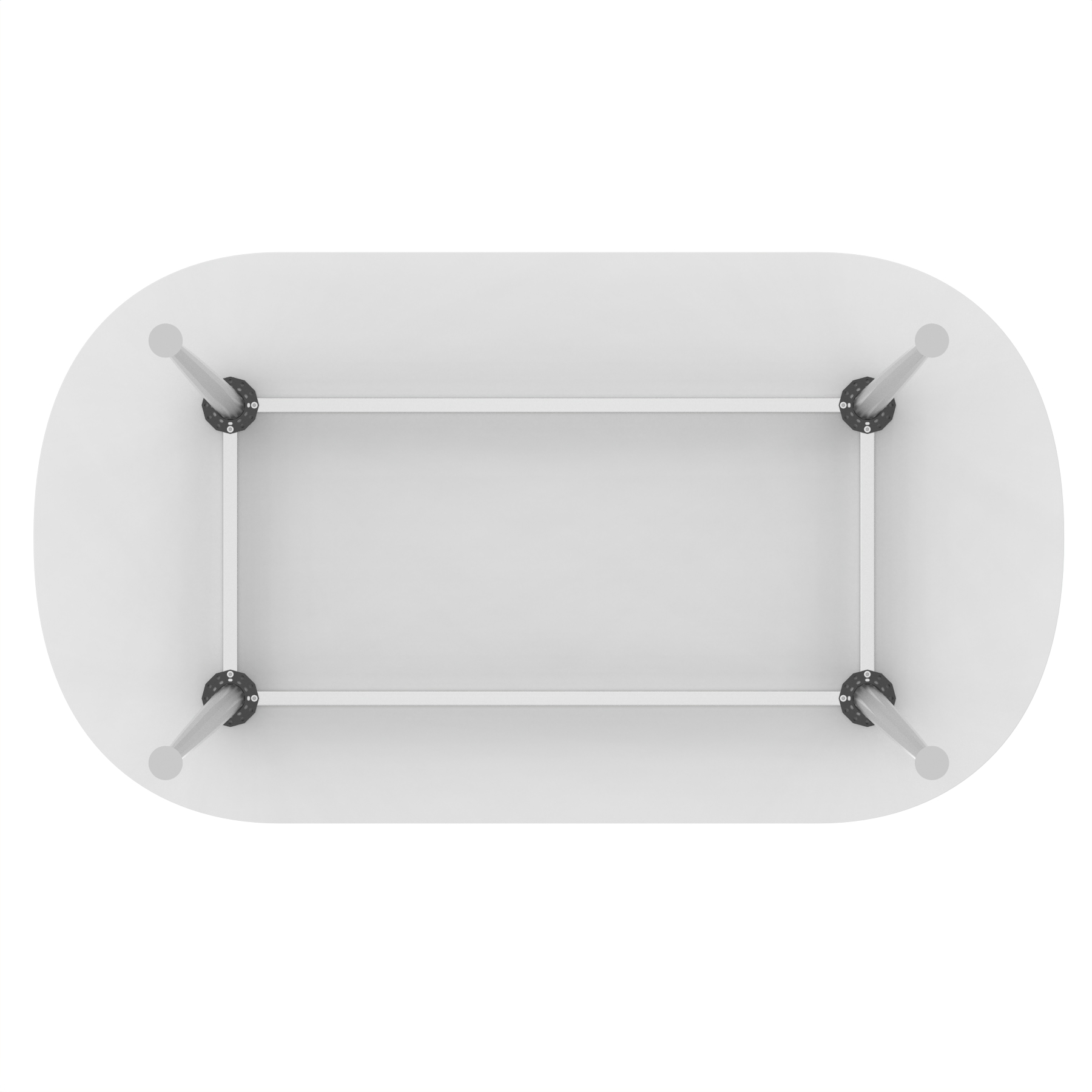 White / Silver Frame