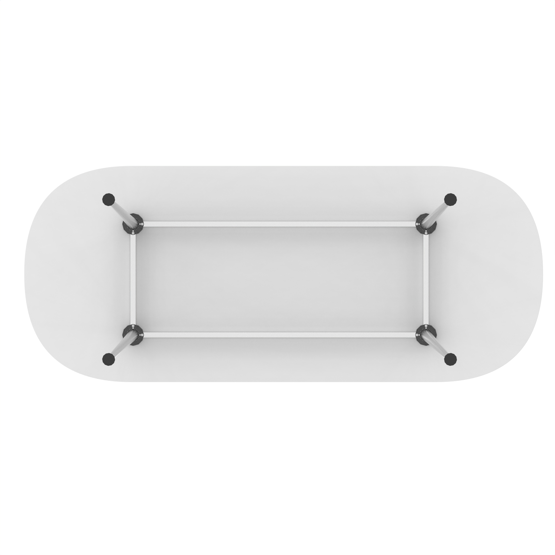 White / Silver Frame