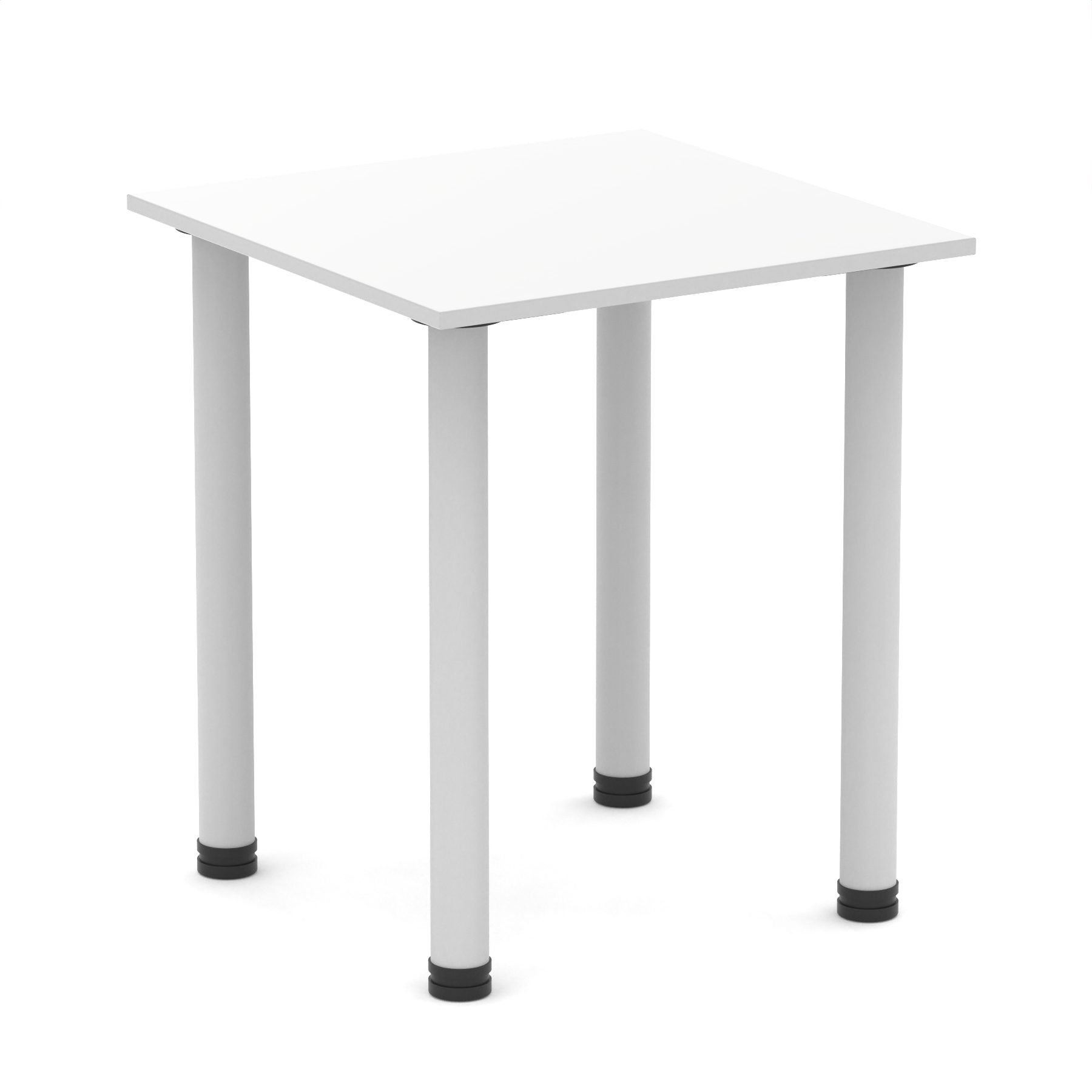 White / Silver Frame