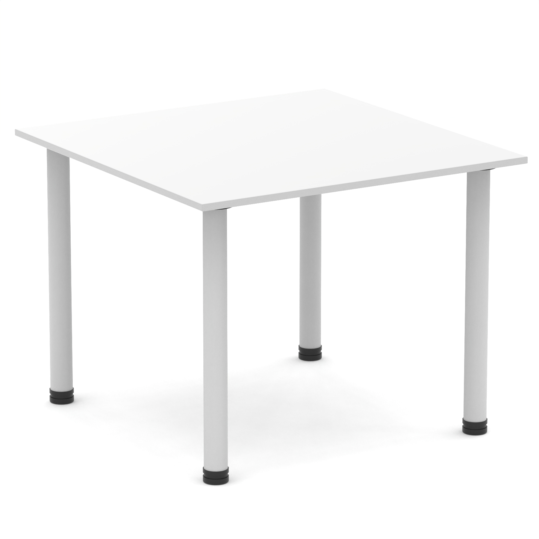 White / Silver Frame
