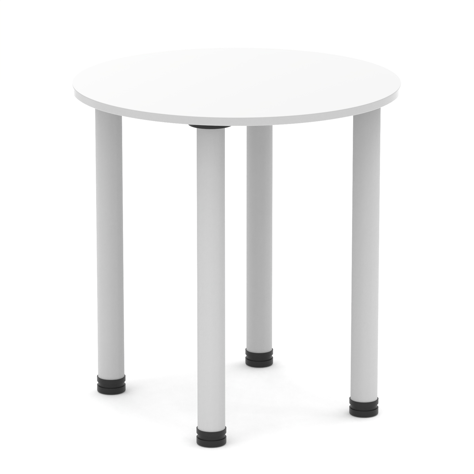 White / Silver Frame