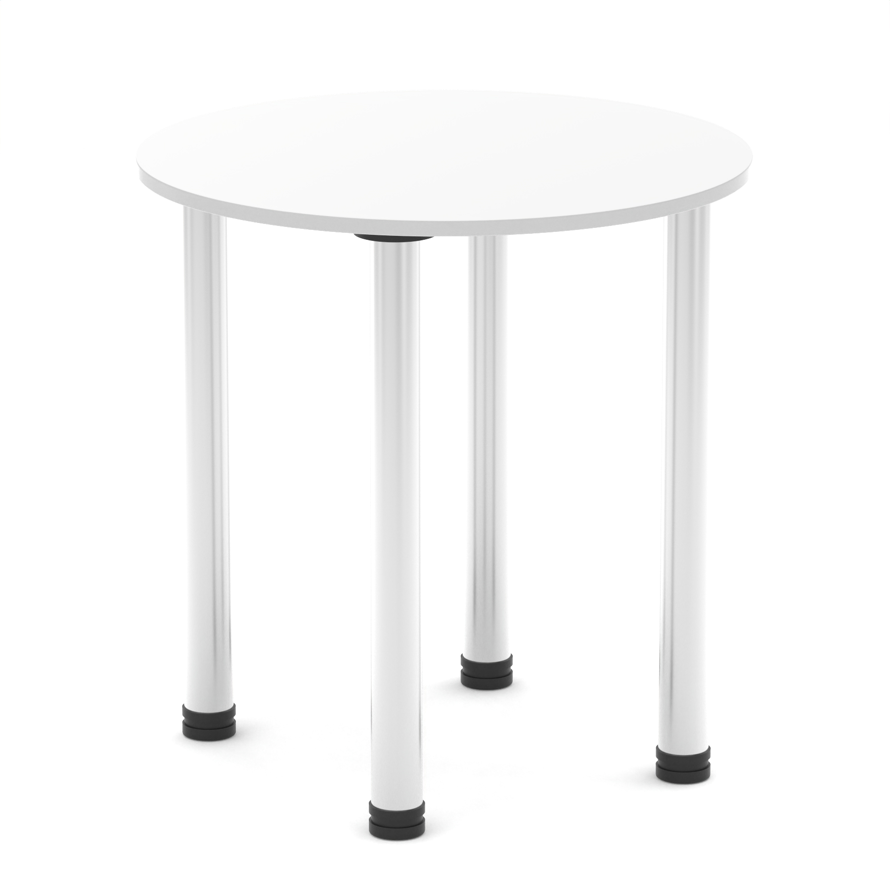 White / Chrome Frame