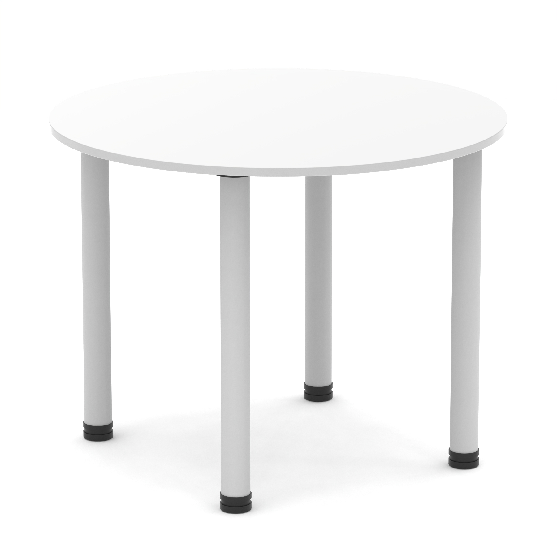 White / Silver Frame