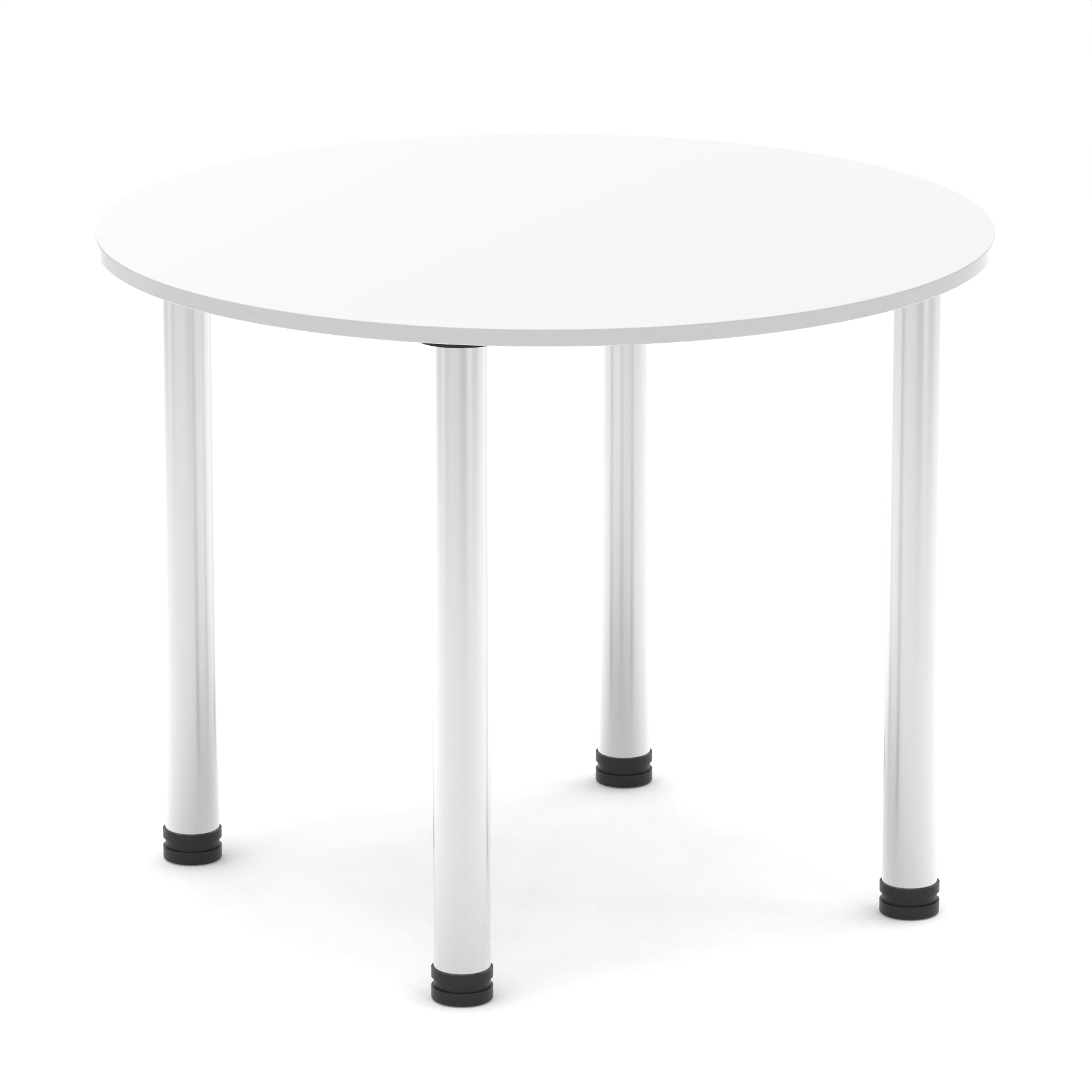 White / Chrome Frame
