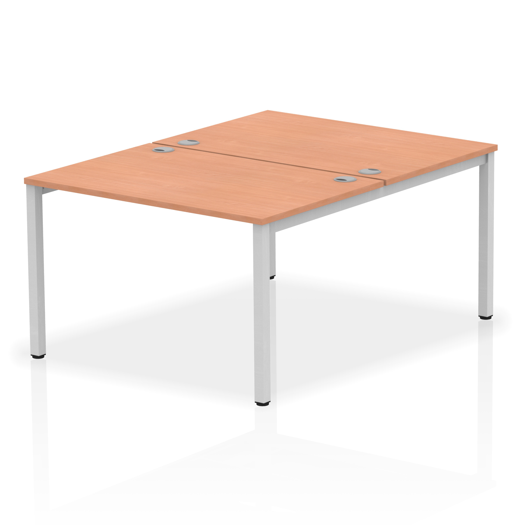 Beech / Silver Frame