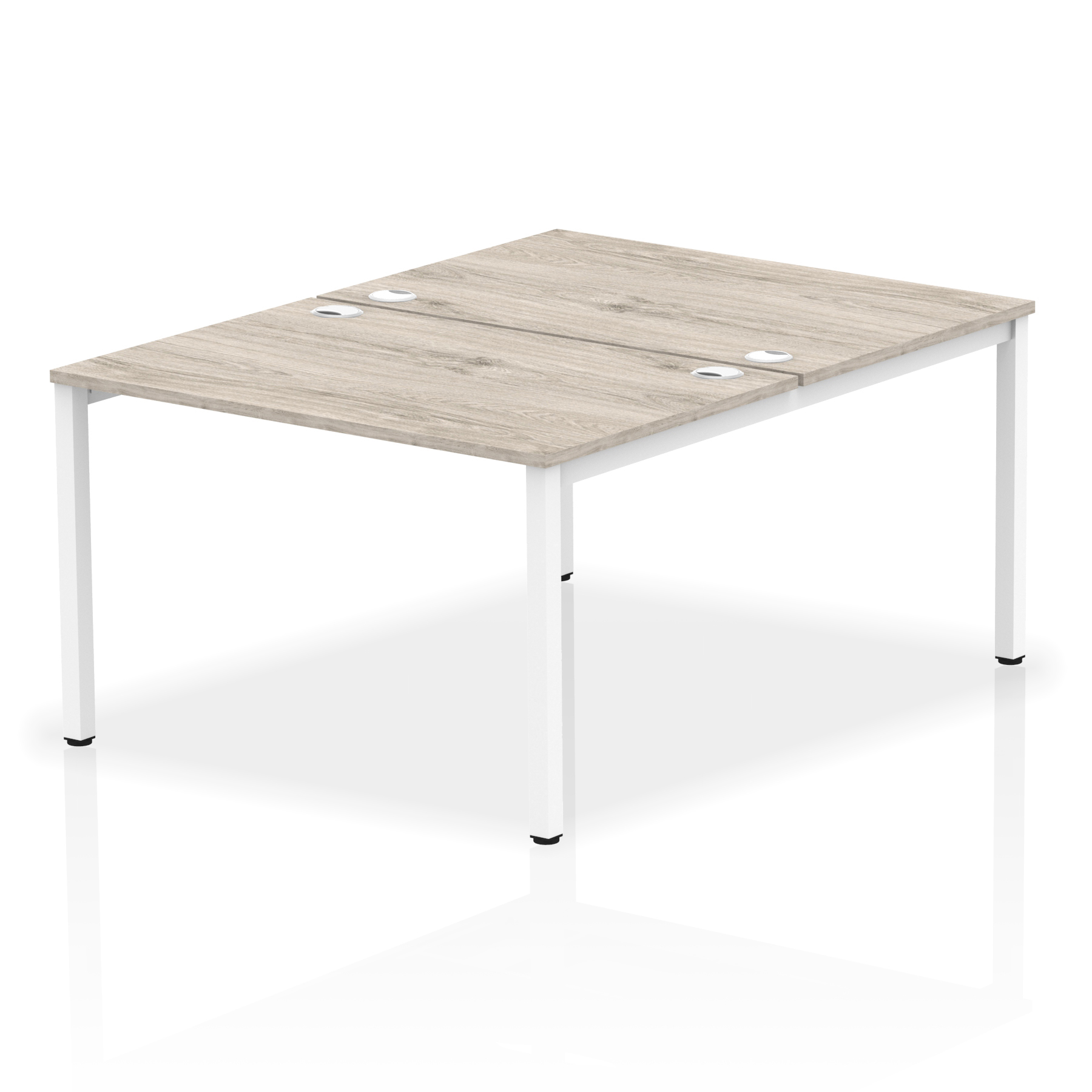 Grey Oak / White Frame