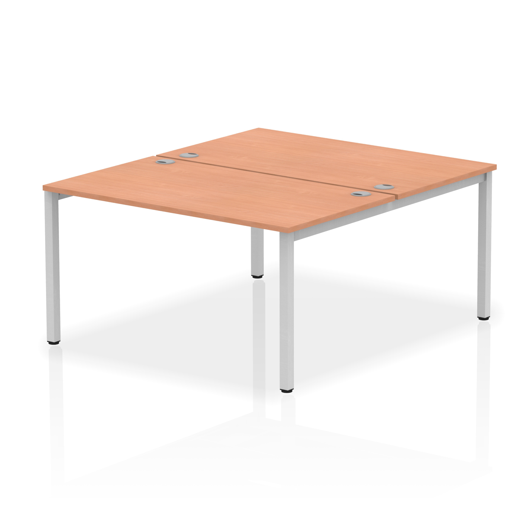 Beech / Silver Frame