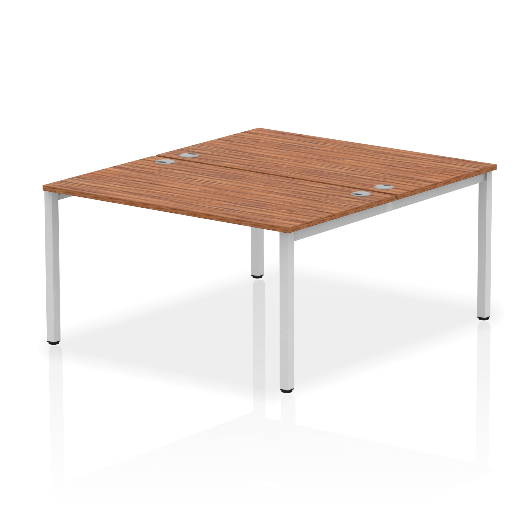 Walnut / Silver Frame