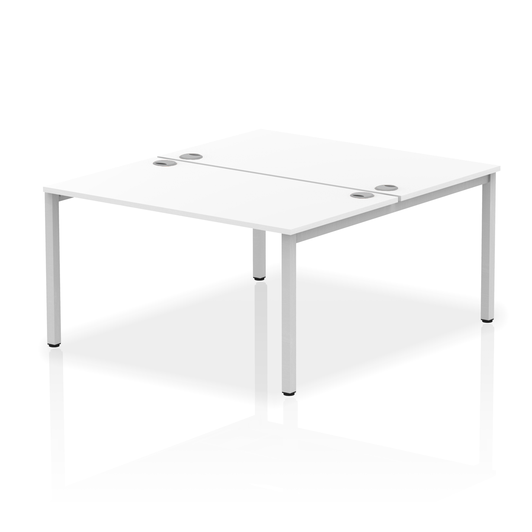 White / Silver Frame