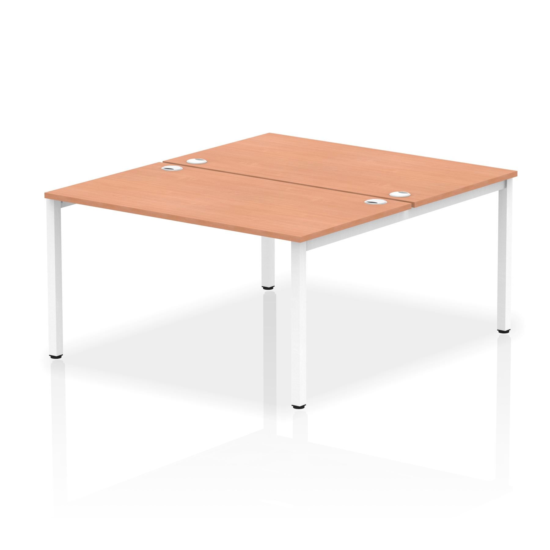 Beech / White Frame