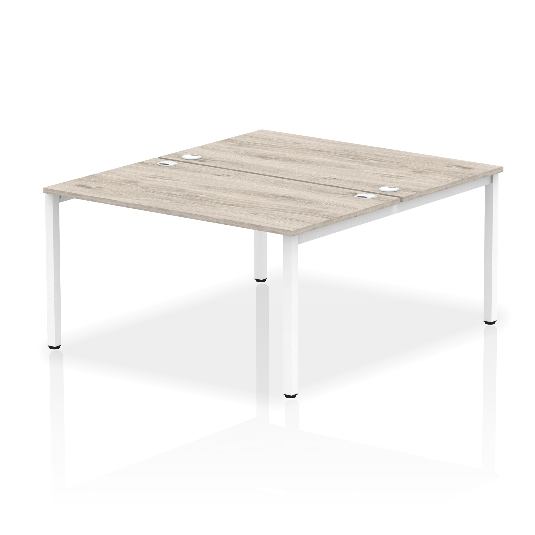 Grey Oak / White Frame