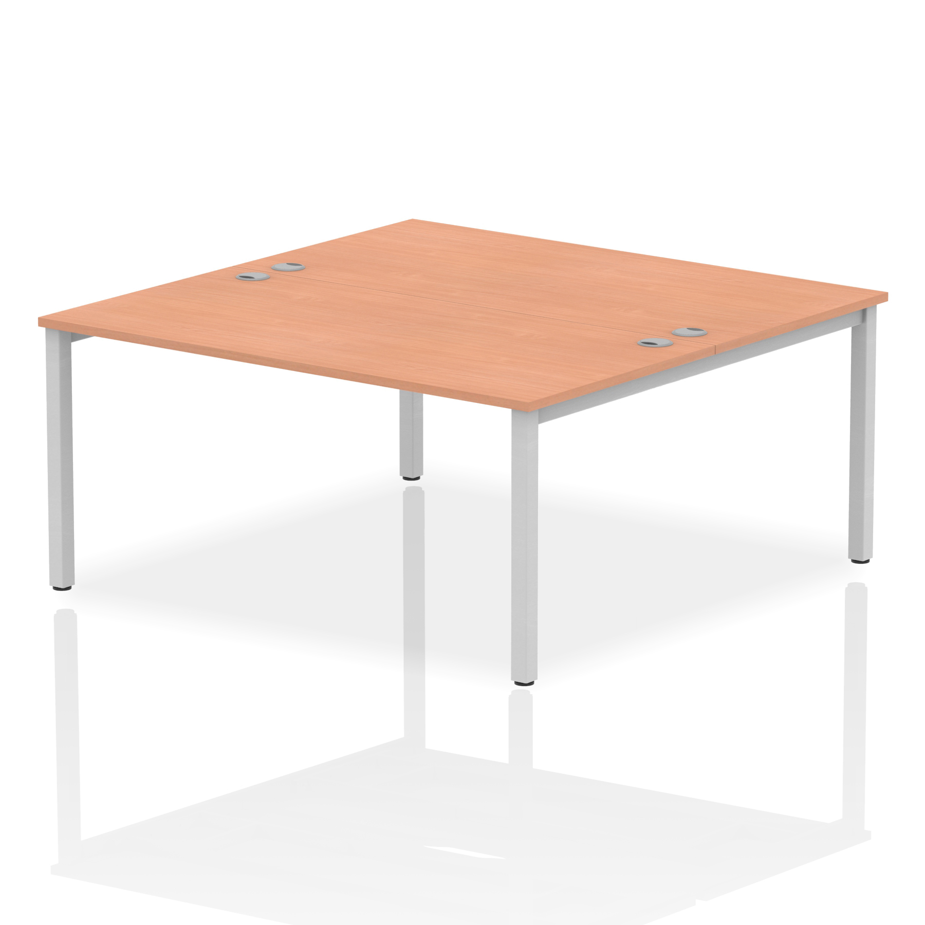 Beech / Silver Frame