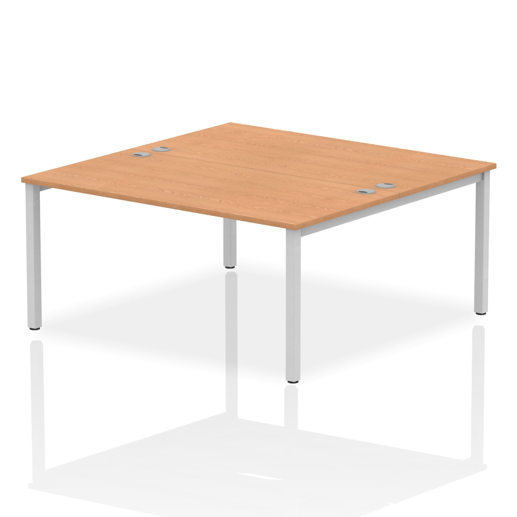 Oak / Silver Frame