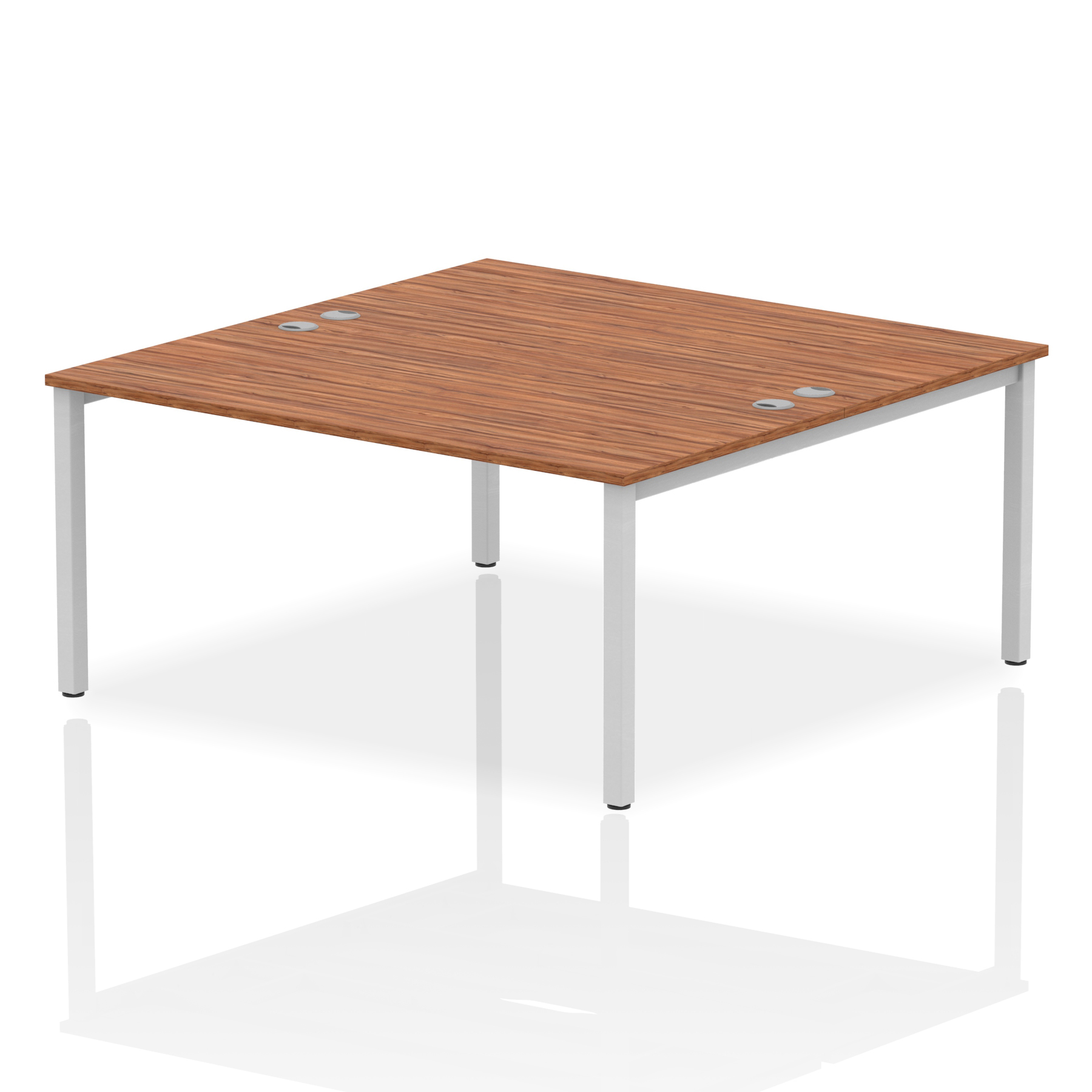 Walnut / Silver Frame