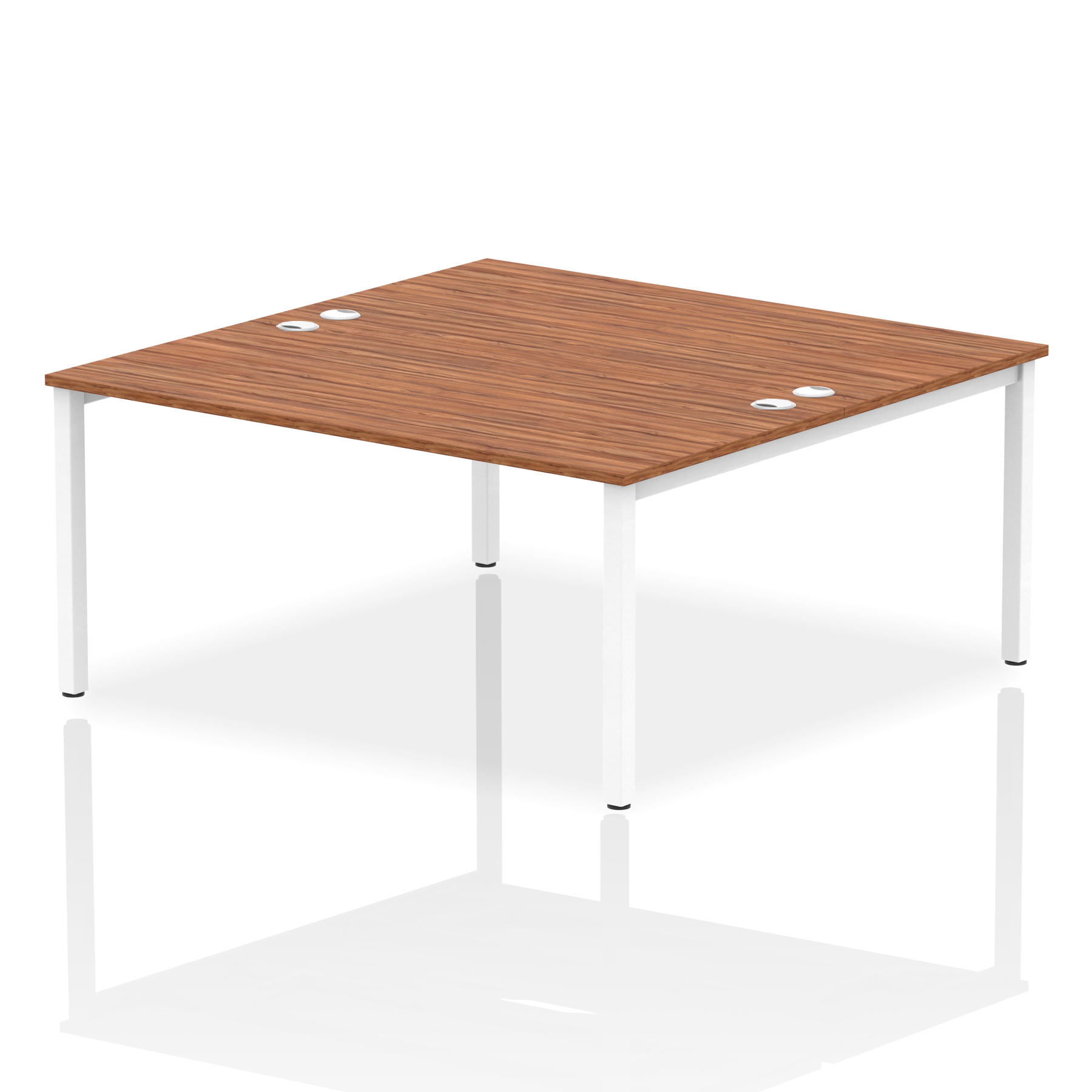 Walnut / White Frame