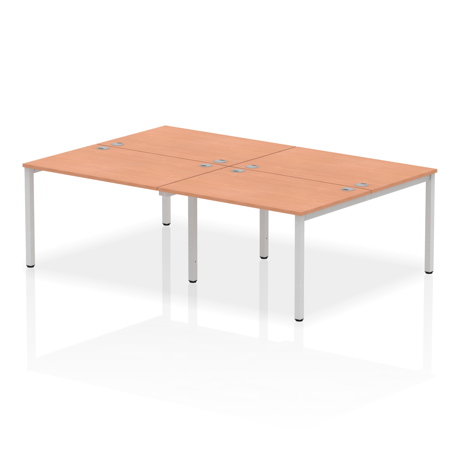 Beech / Silver Frame