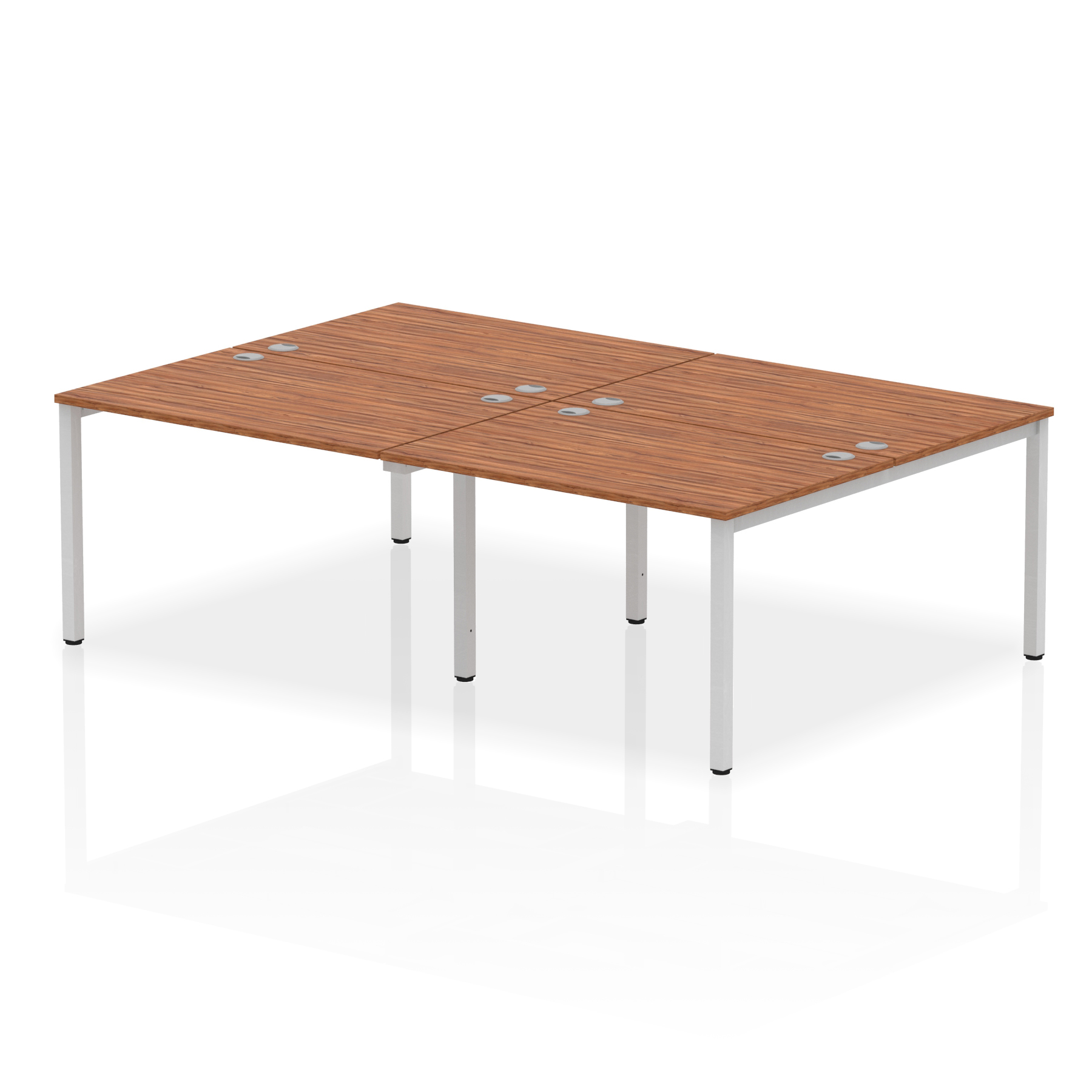 Walnut / Silver Frame