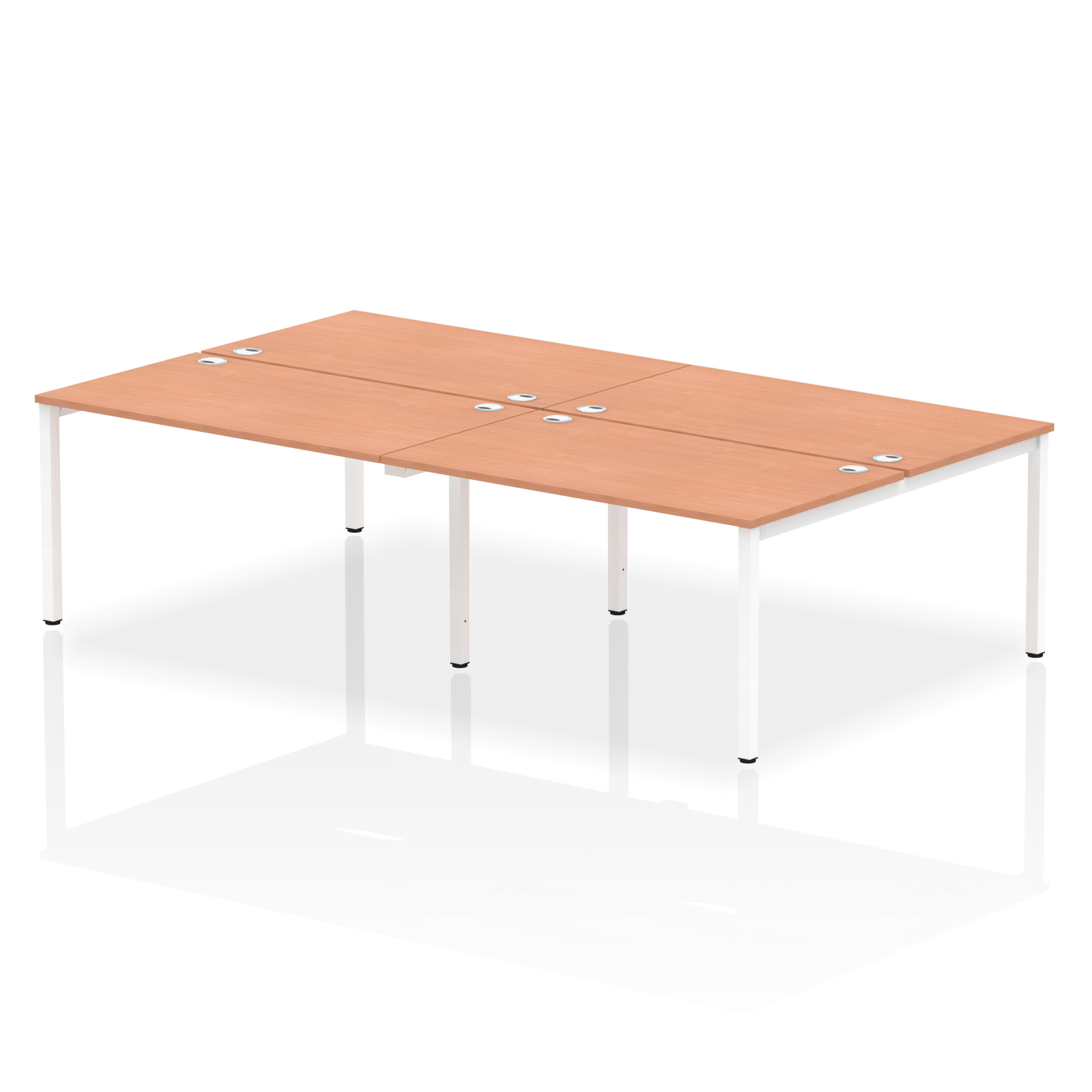 Beech / White Frame
