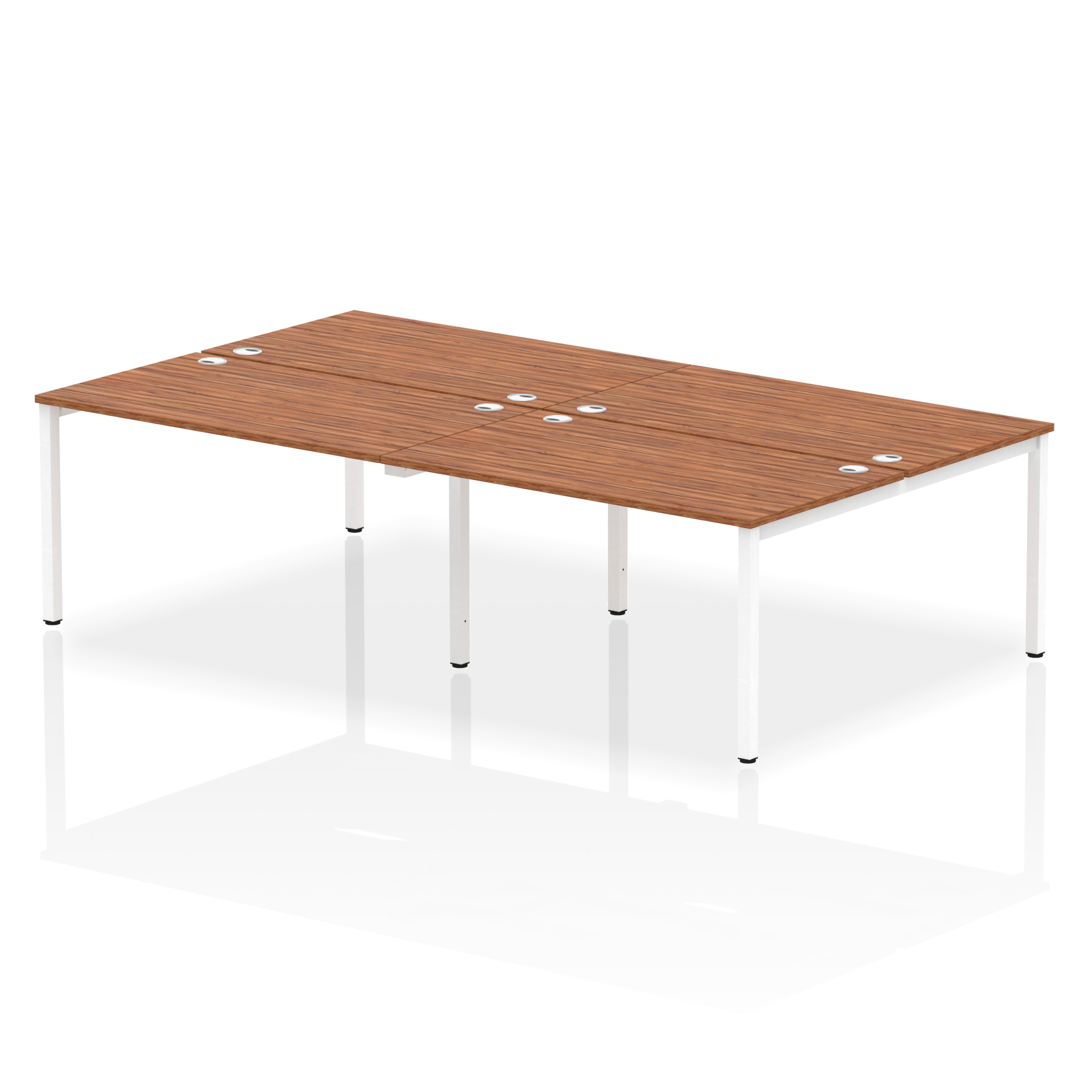 Walnut / White Frame