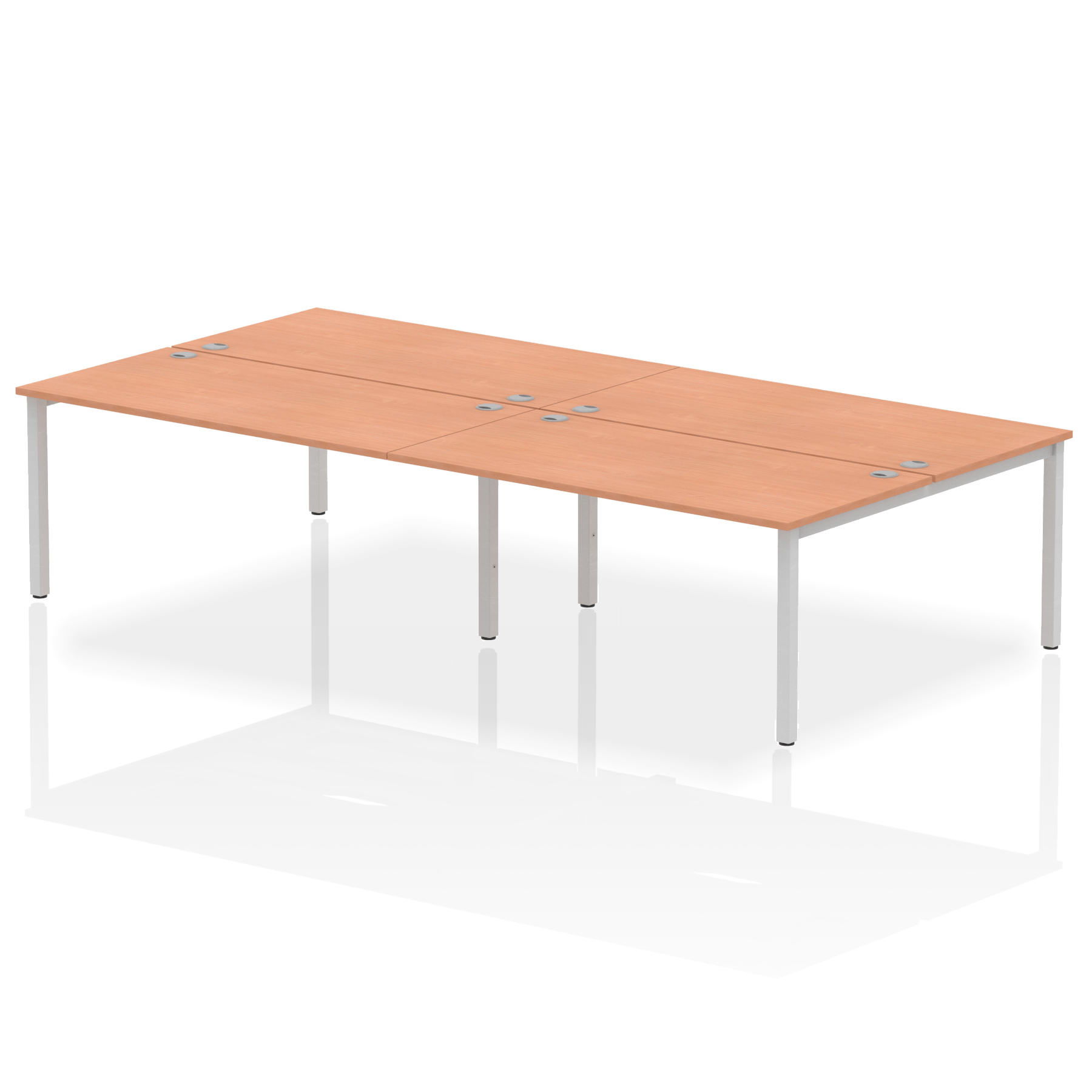 Beech / Silver Frame