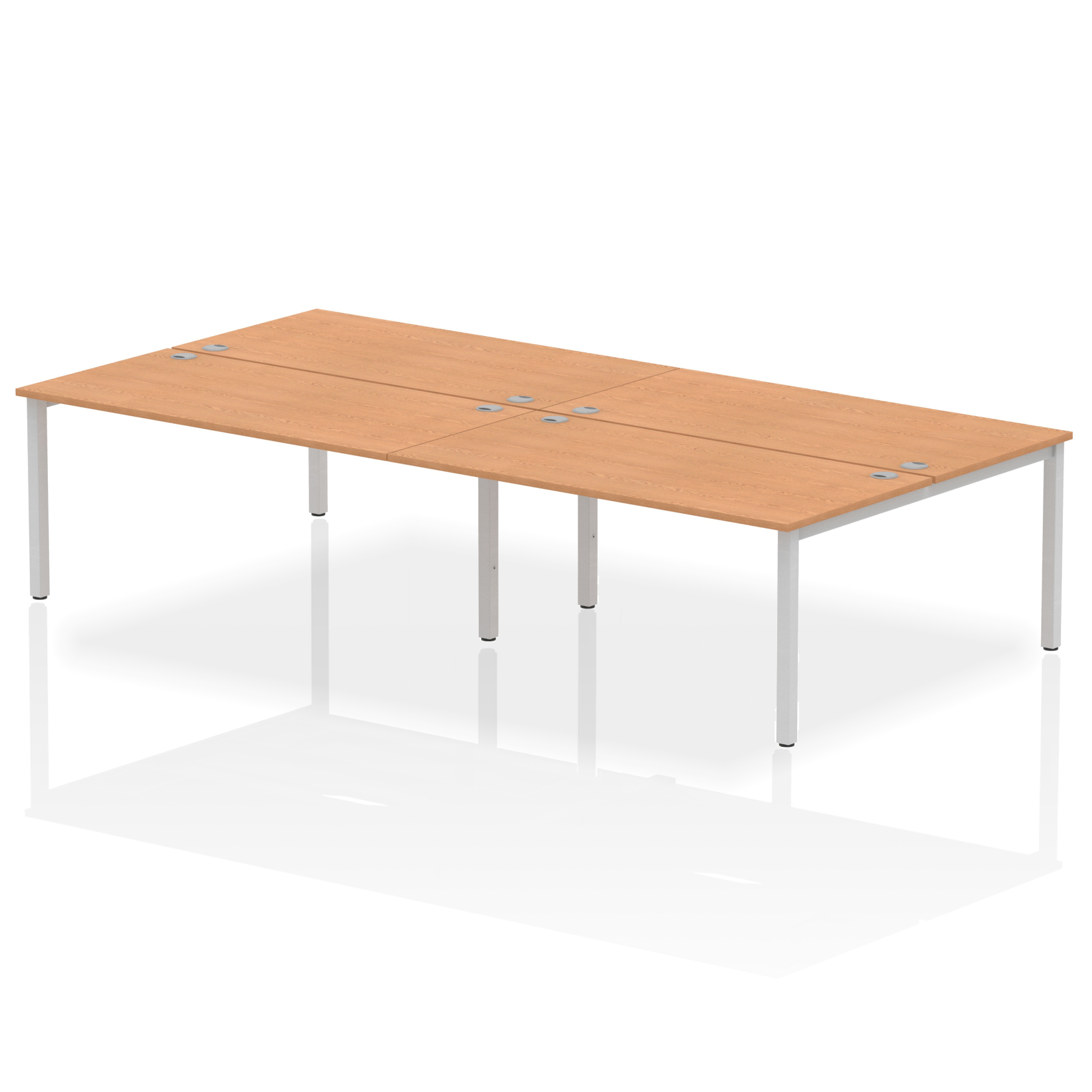 Oak / Silver Frame