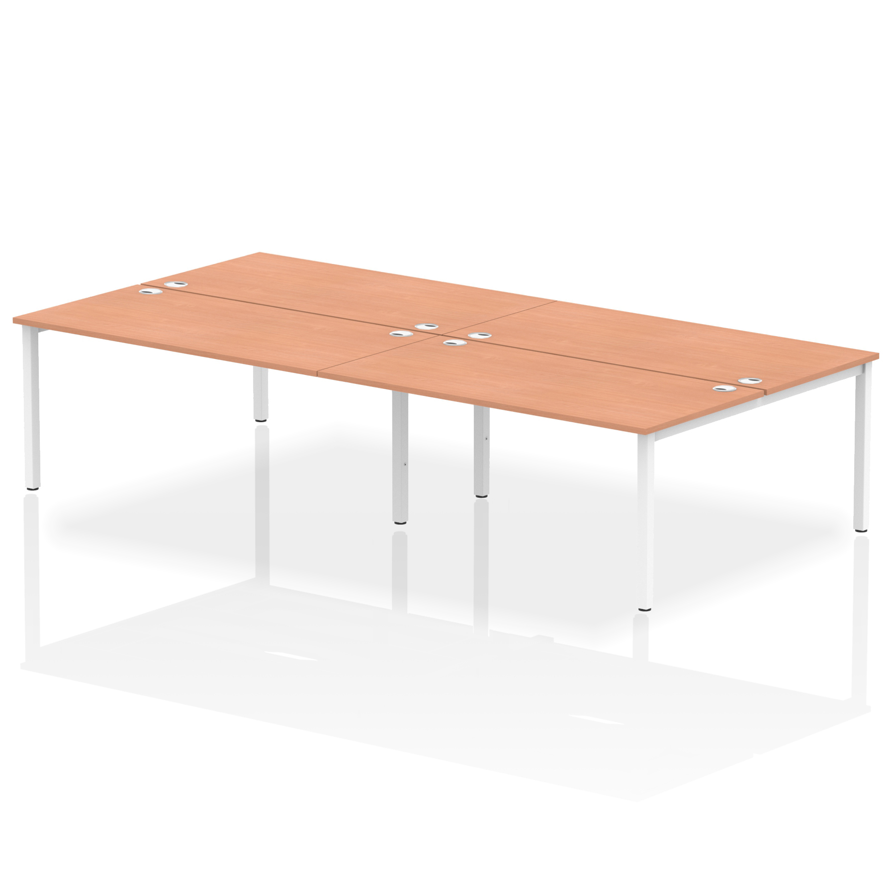 Beech / White Frame