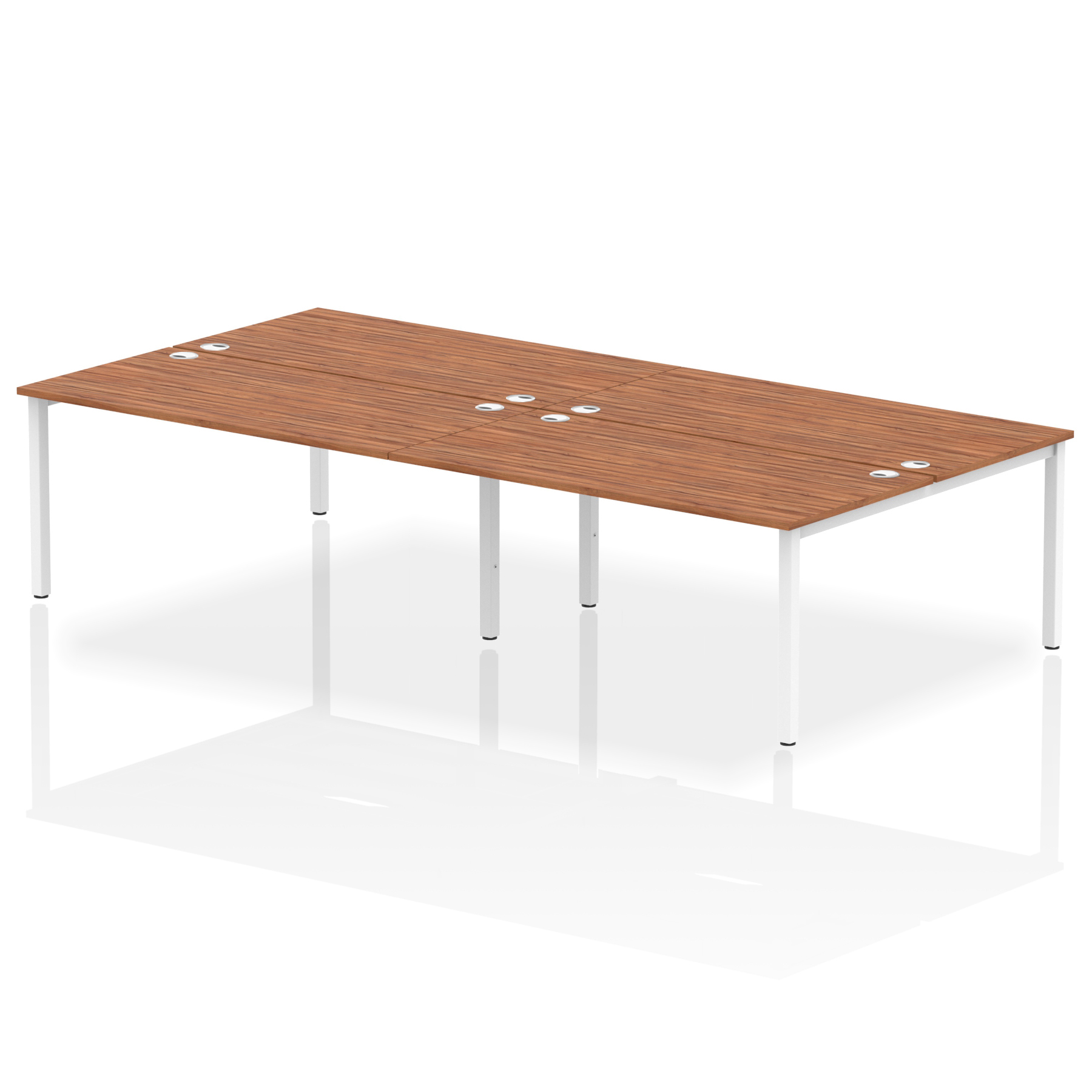 Walnut / White Frame