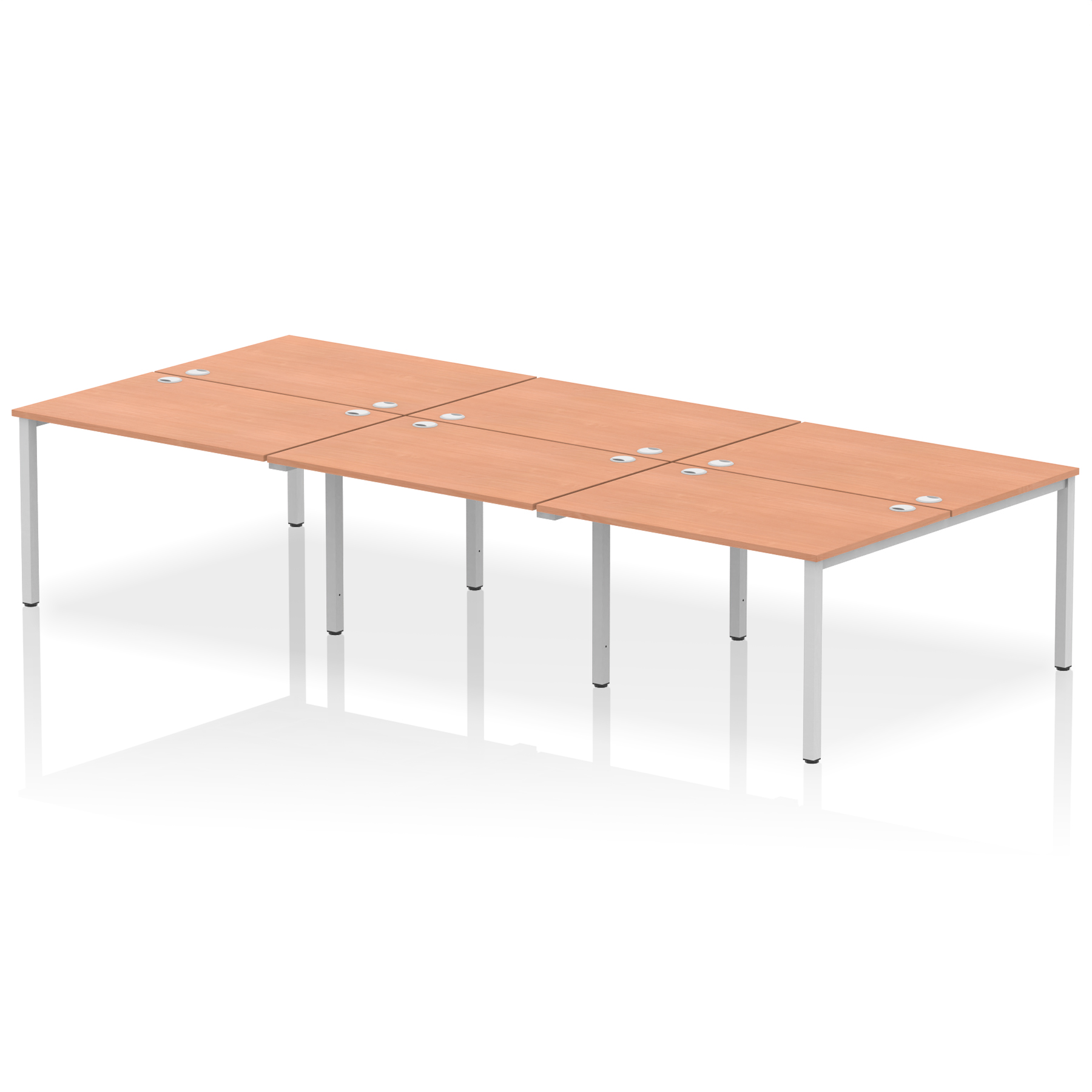 Beech / Silver Frame
